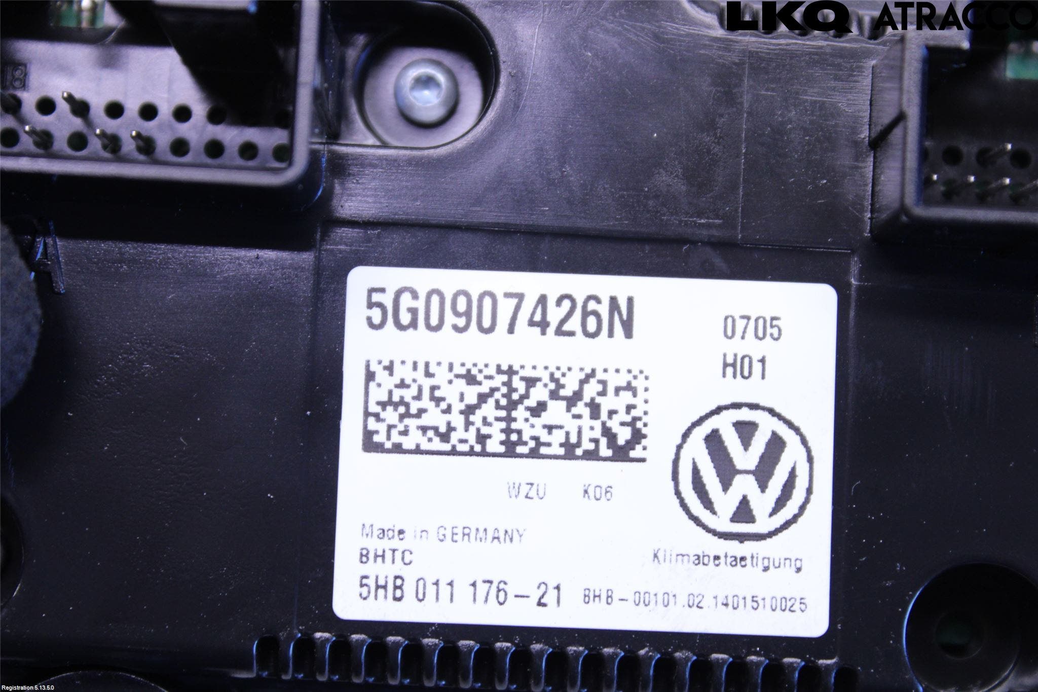 Volkswagen VW GOLF / E-GOLF VII 13-20 Varme Ac Betjening-Display