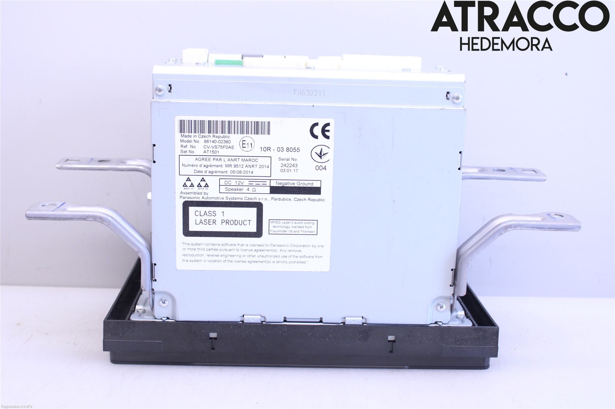 Toyota AURIS 13-19 Stereo Radio Med Cd