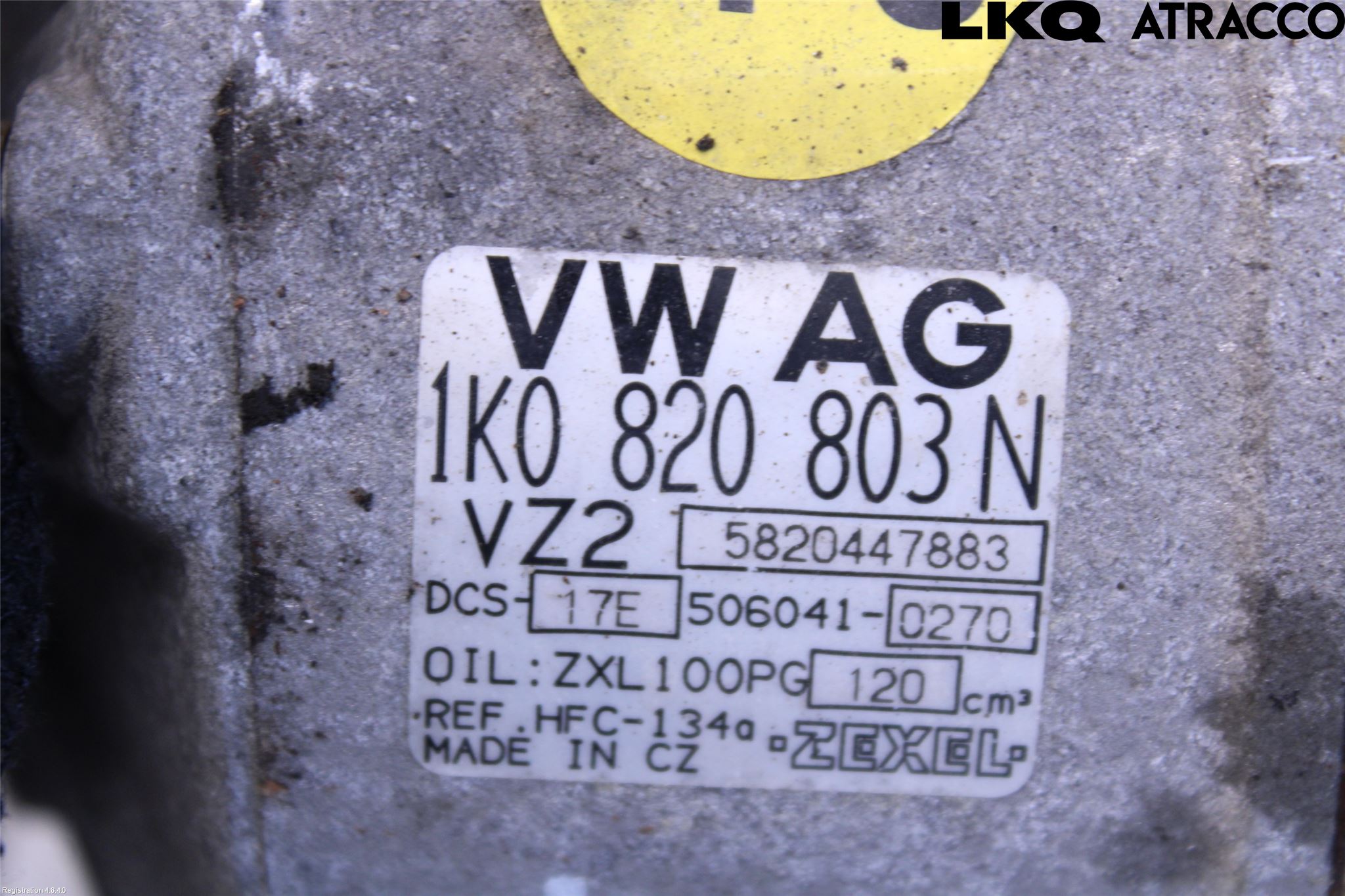 Skoda OCTAVIA (1Z) 05-13 Varme Ac Kompressor