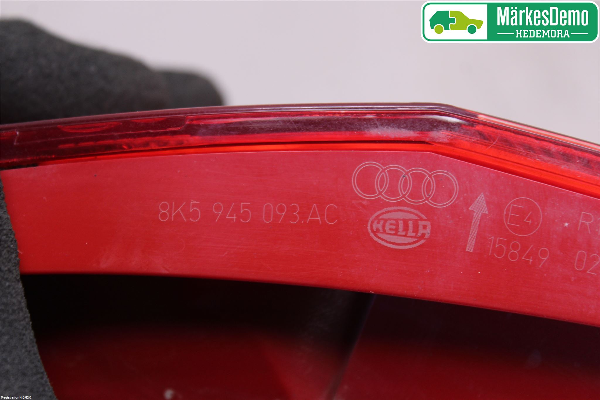 Audi A4 12-15 Baklykt Venstre  På Luke(Indre