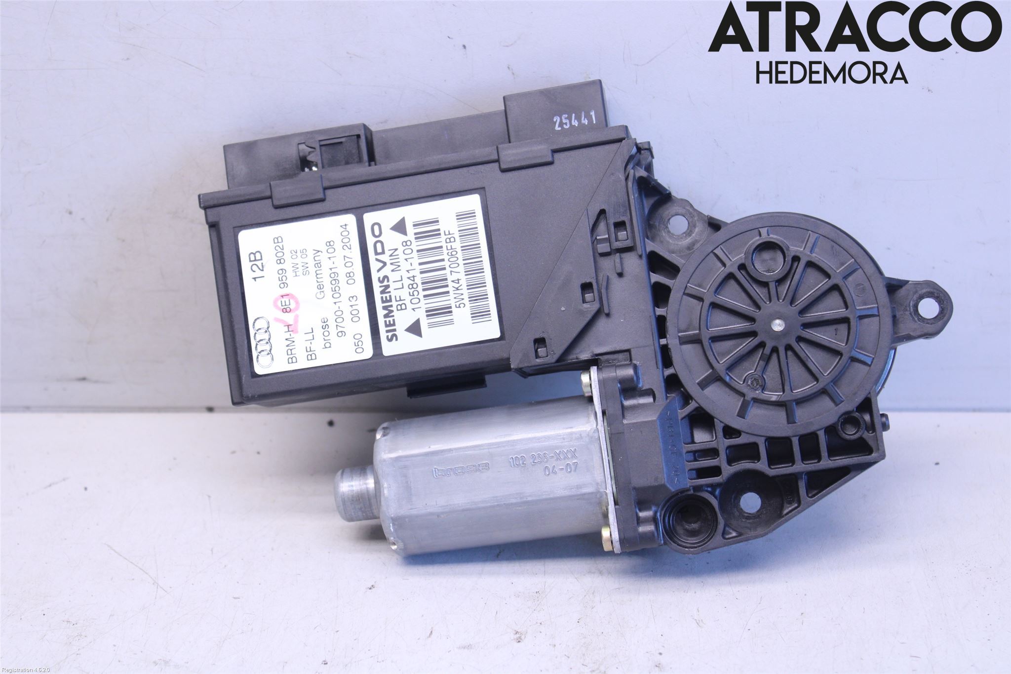 Audi A4/S4 01-05 Vindusheismotor