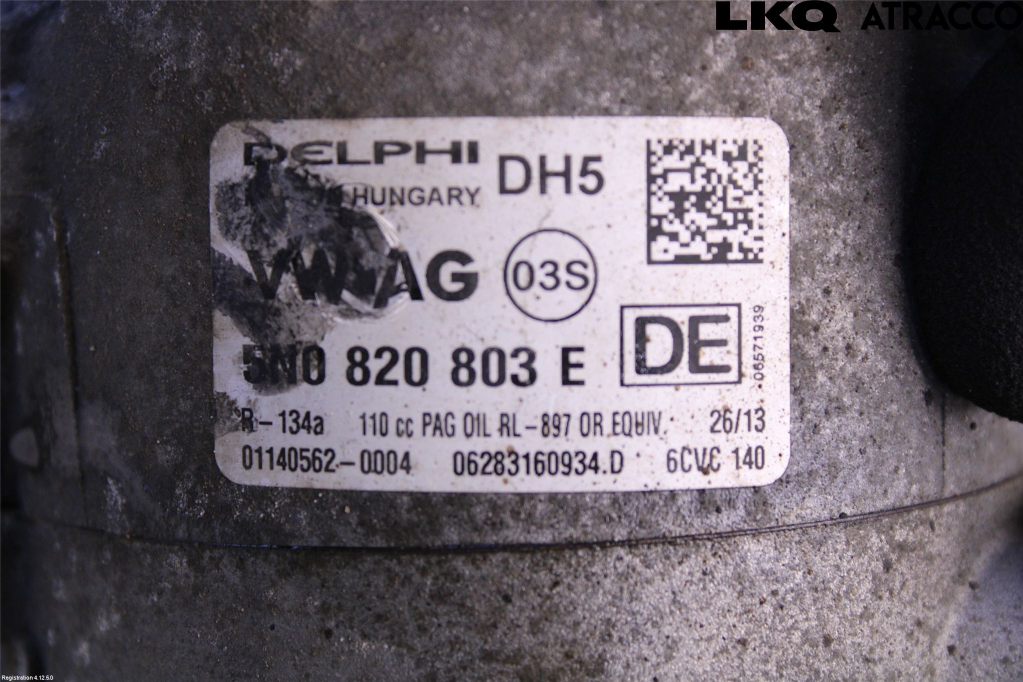 Volkswagen VW PASSAT 11-14 Varme Ac Kompressor