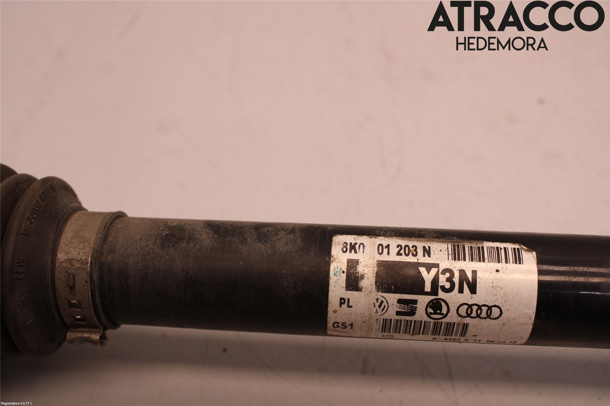 Audi A4 12-15 Drivaksel Bak Kompl Venstre