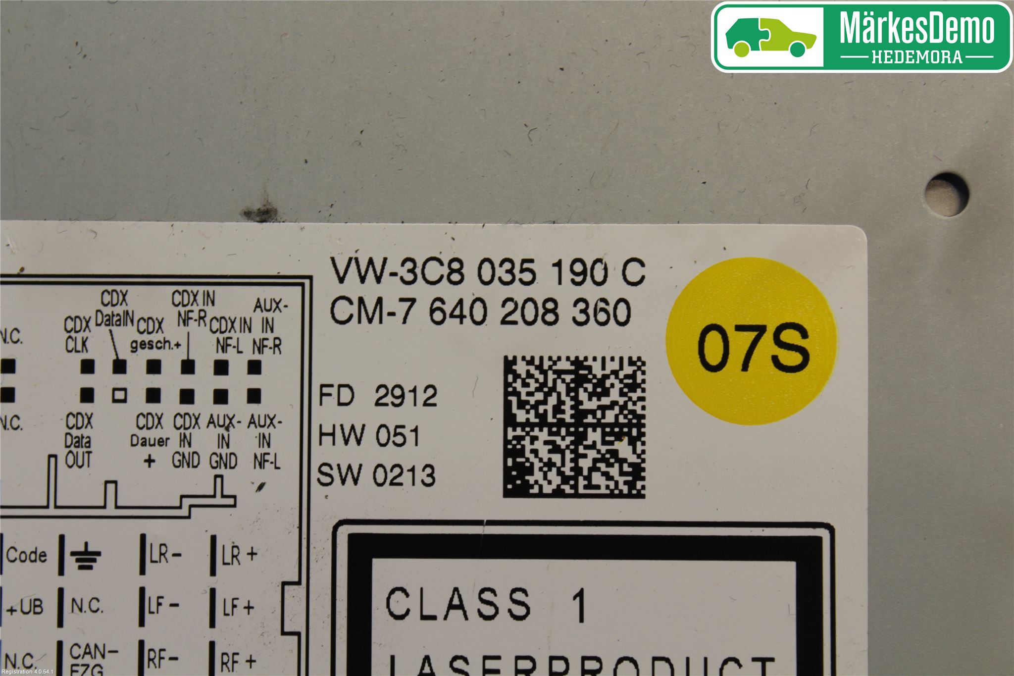 Volkswagen VW PASSAT 11-14 Stereo Radio Med Cd