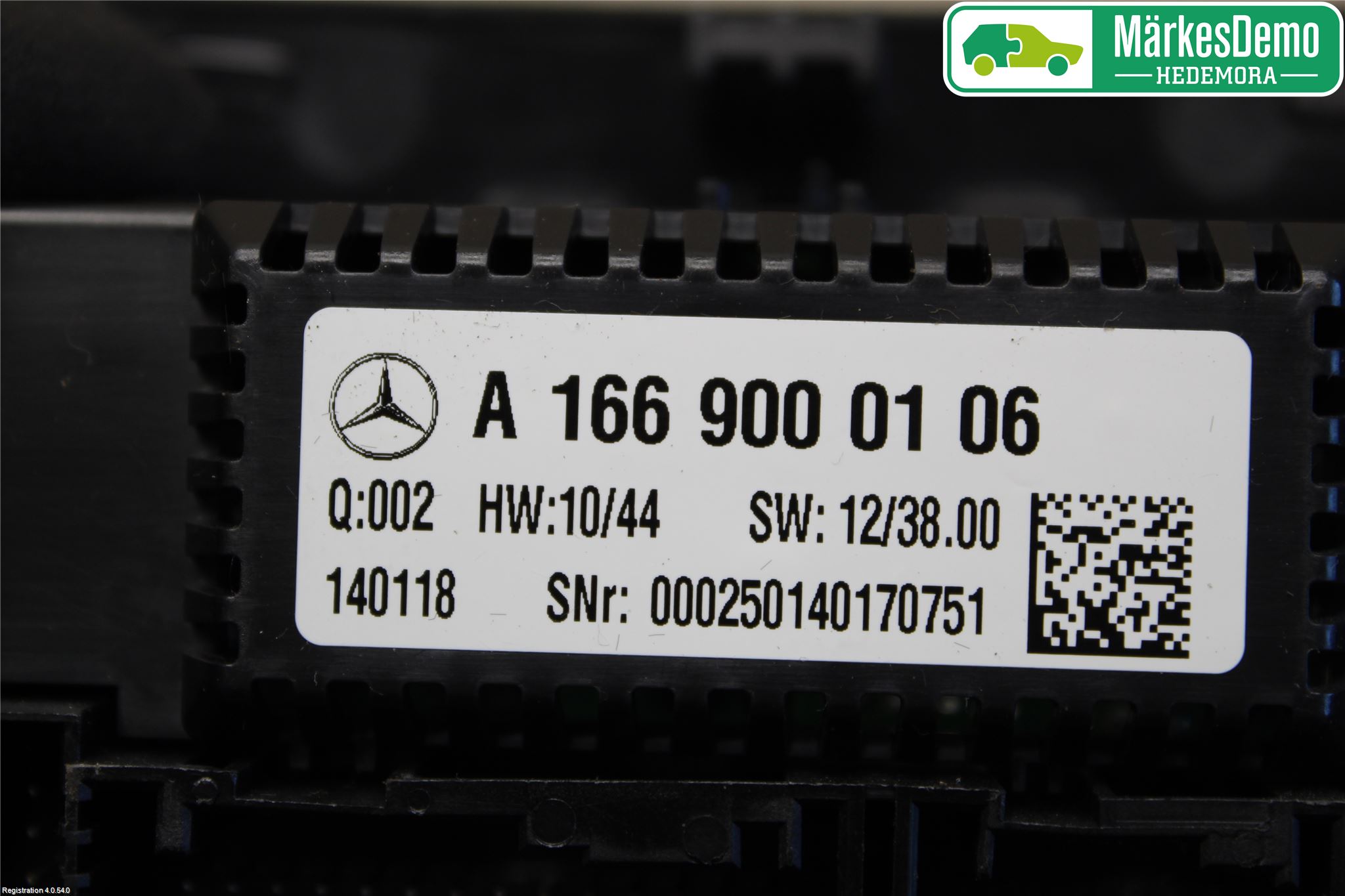 Mercedes-Benz MB GL/GLS-KLASS (X166) 12-19 Varme Ac Betjening-Display