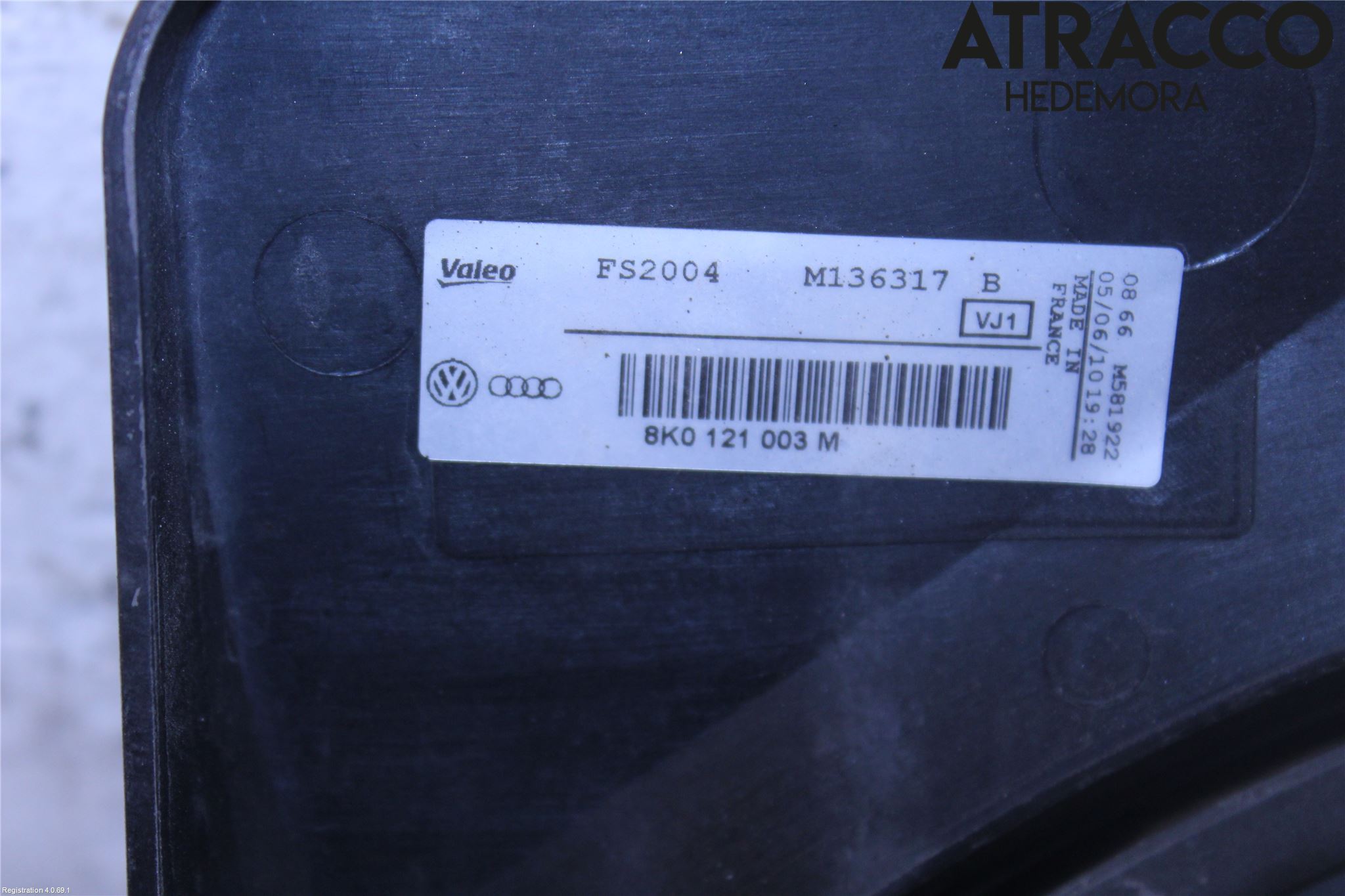 Audi A4/S4 08-11 Kjølevifte Elektrisk