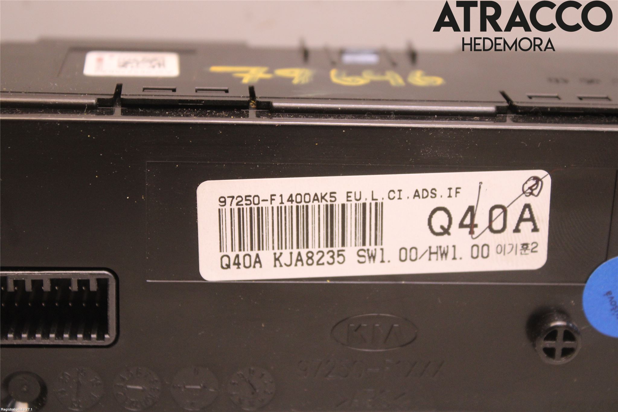 Kia SPORTAGE (QL) 16-21 Varme Ac Betjening-Display