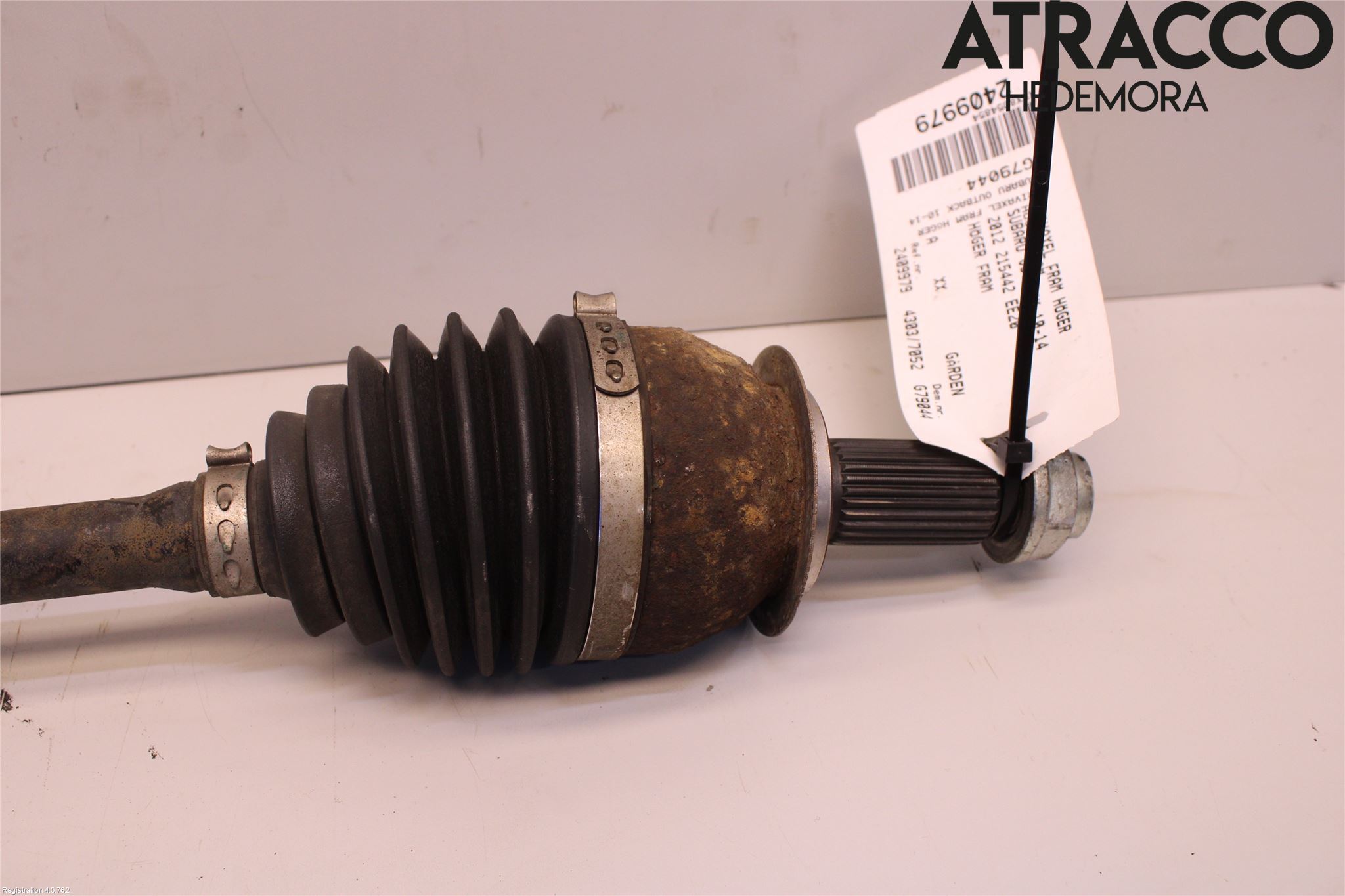 Subaru OUTBACK 10-15 Drivaksel Foran Kompl Høyre