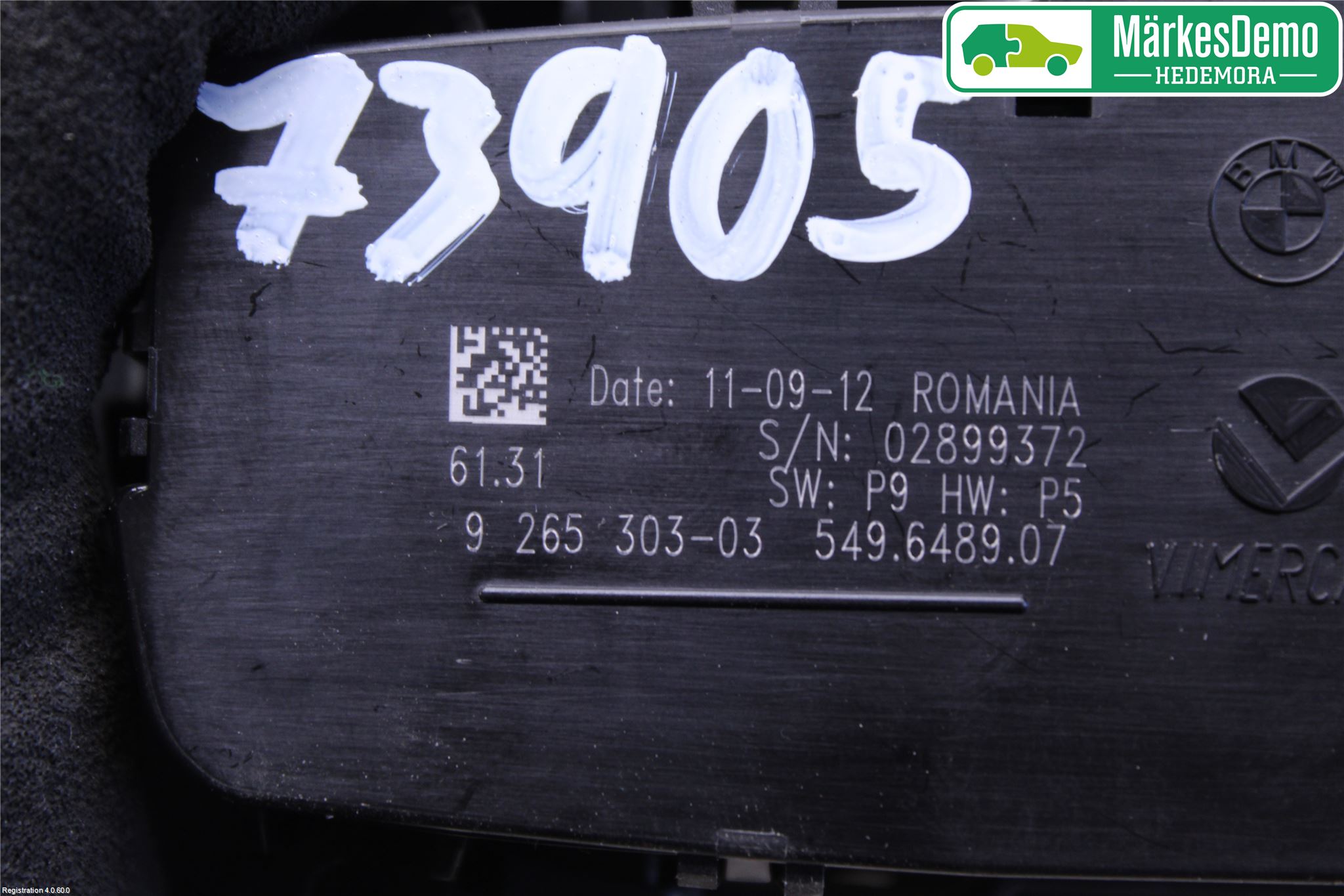 BMW 3 F30/F31/F80 12-19 Bryter Hovedlys