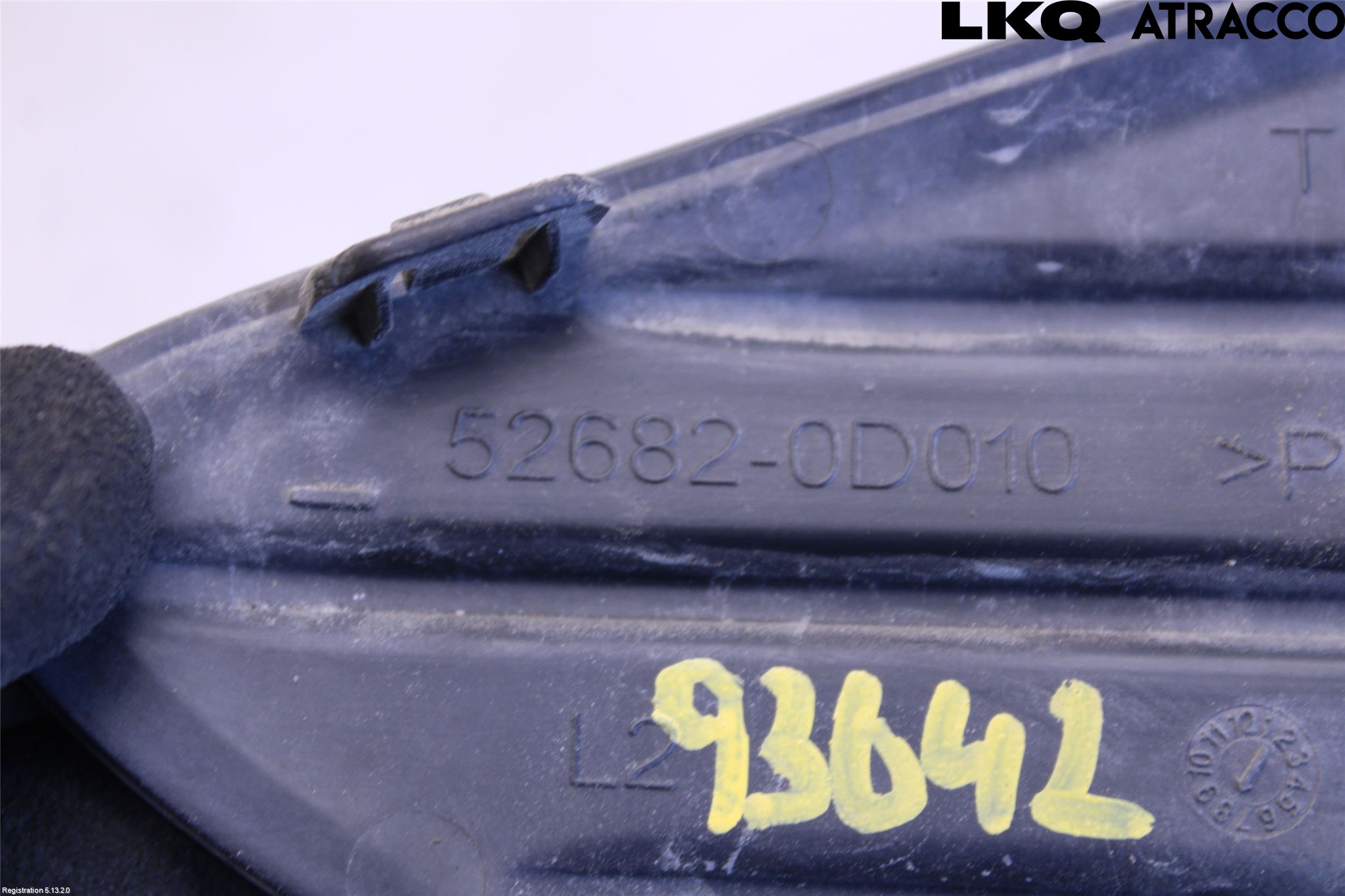 Toyota YARIS XP130 15-20 Støtfanger Bak Hjørne Venstre