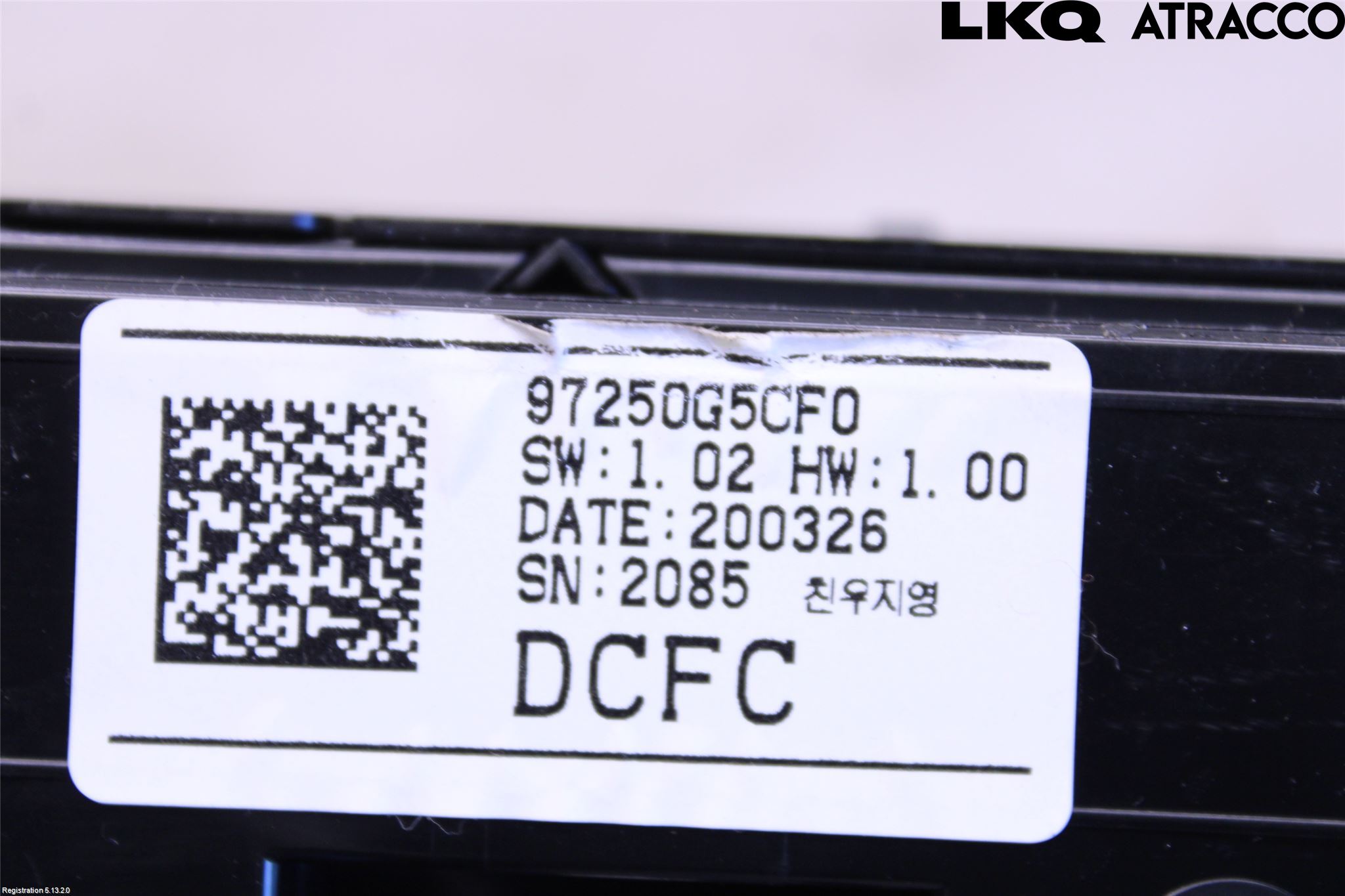 Kia NIRO (DE) 17-22 Varme Ac Betjening-Display