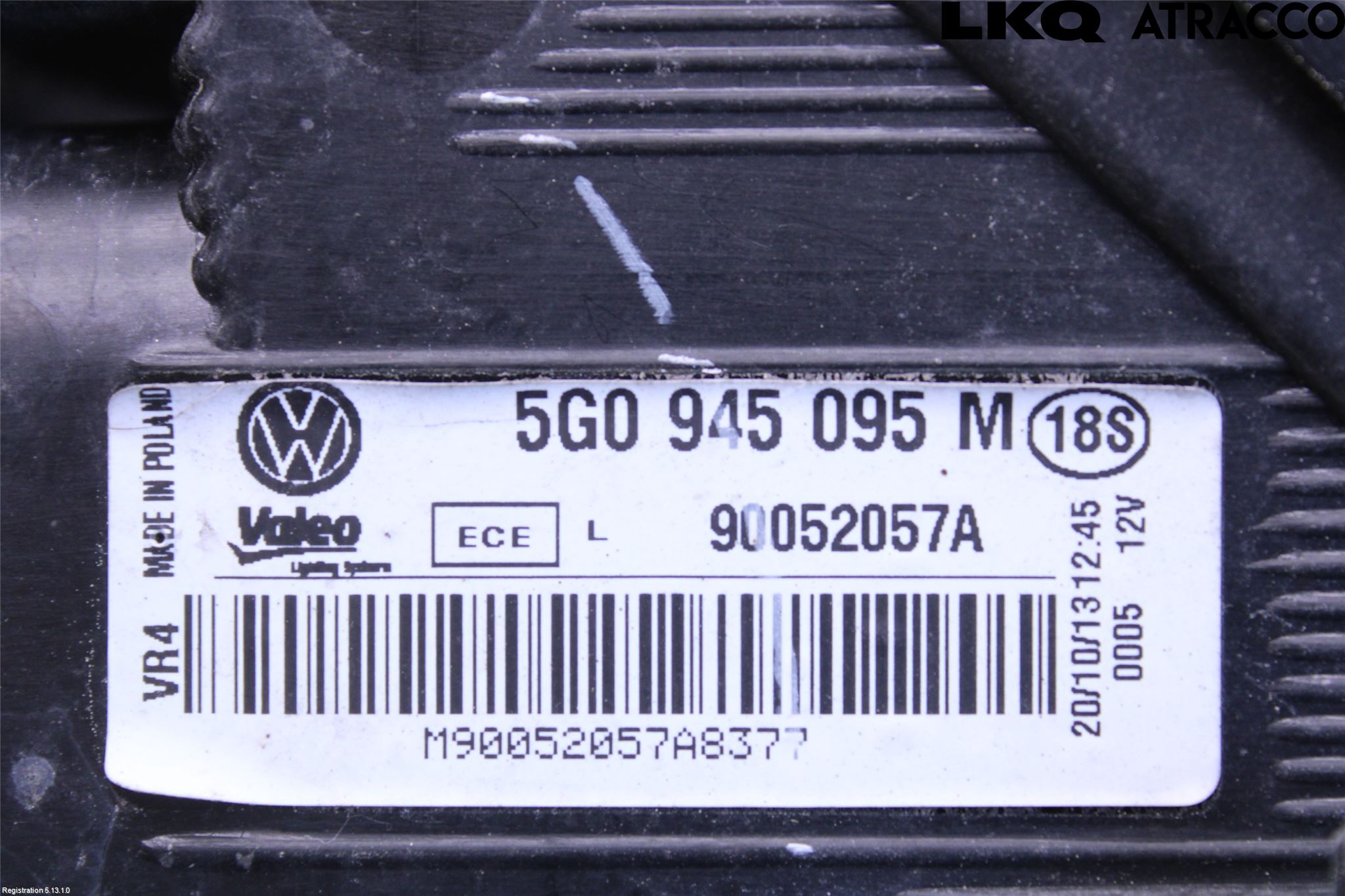 Volkswagen VW GOLF / E-GOLF VII 13-20 Baklykt Venstre