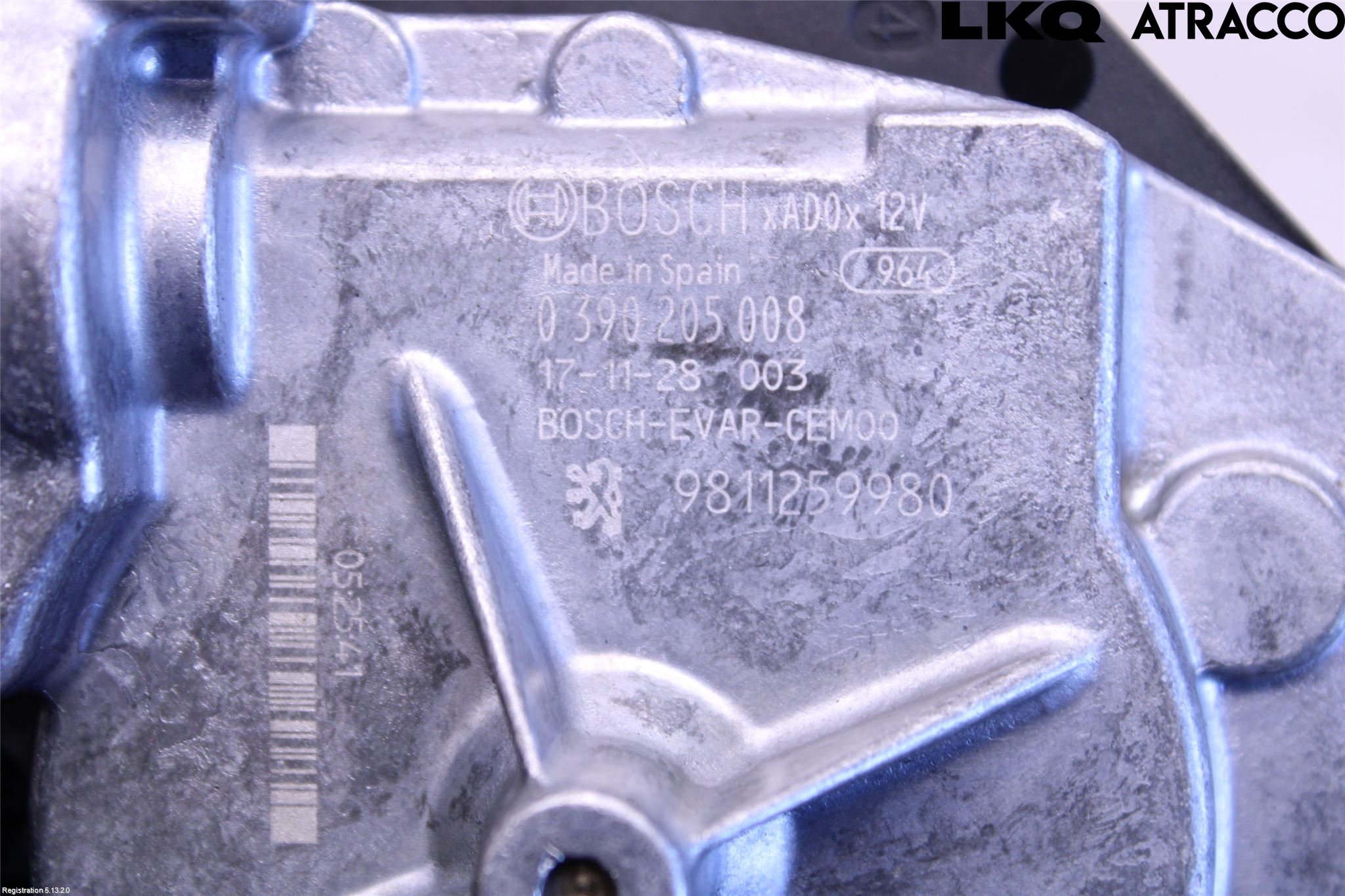 Peugeot 3008 17-24 Viskermotor Bakluke