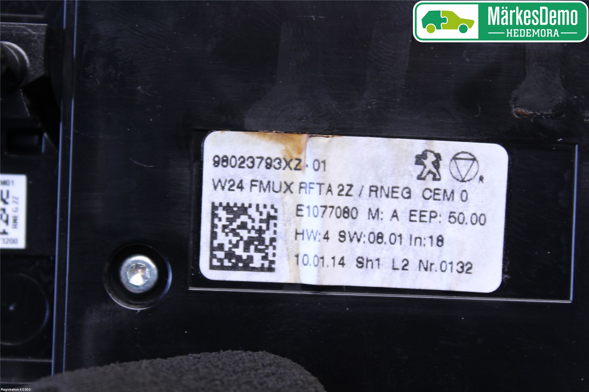 Peugeot 508 11-18 Varme Ac Betjening-Display