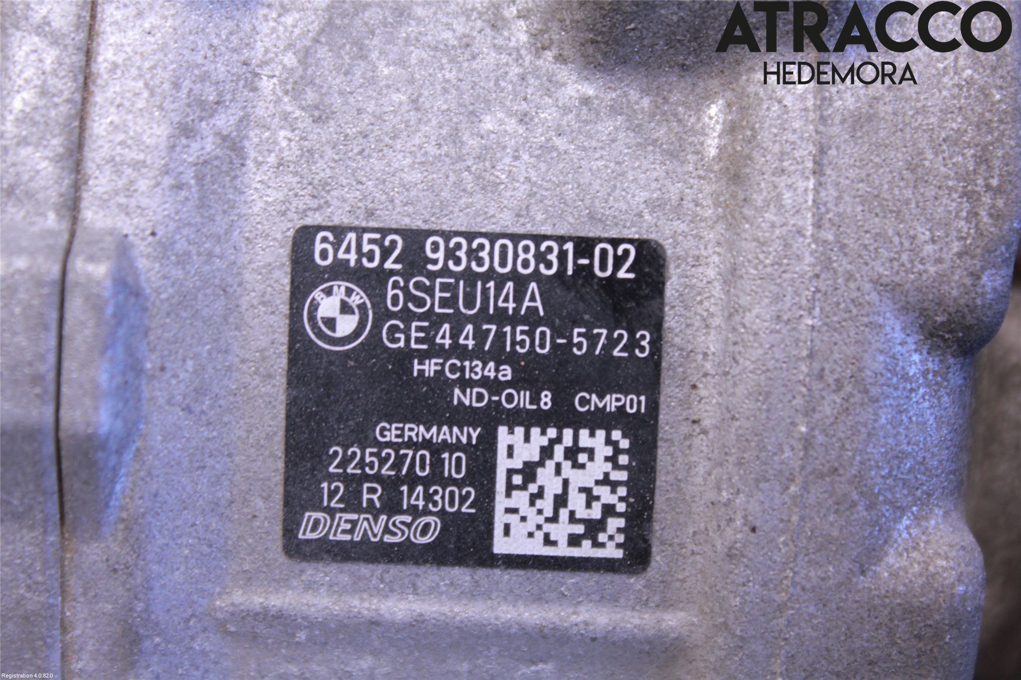 BMW 3 F30/F31/F80 12-19 Varme Ac Kompressor