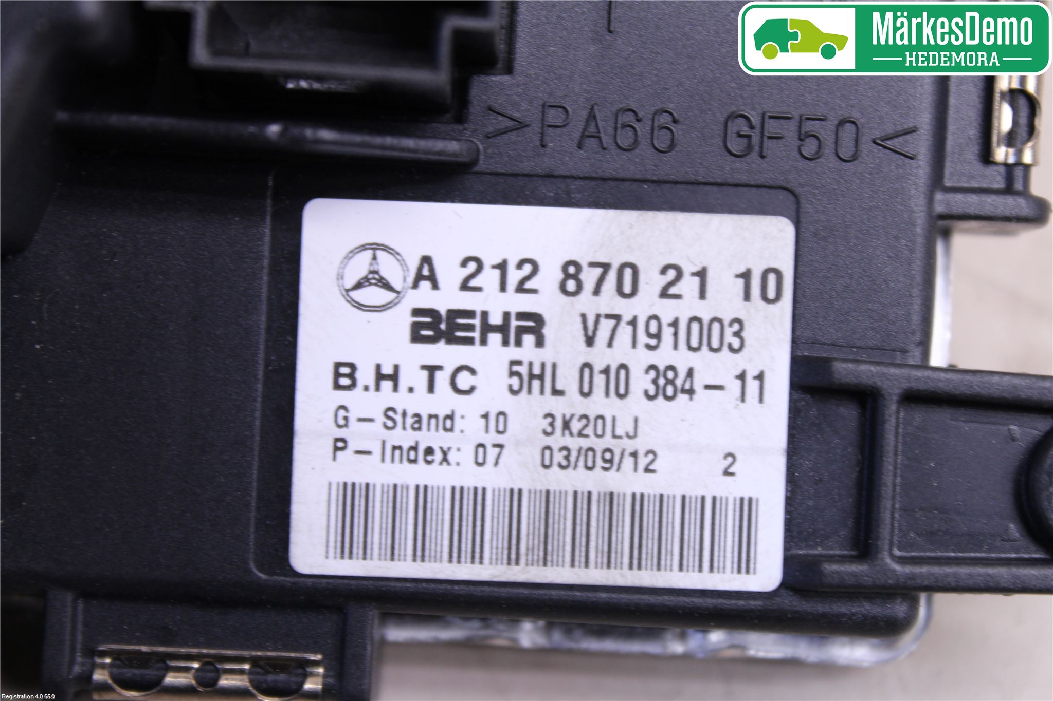 Mercedes-Benz MB C-KLASS (W204) 07-15 Varmeapparat Viftemotstand