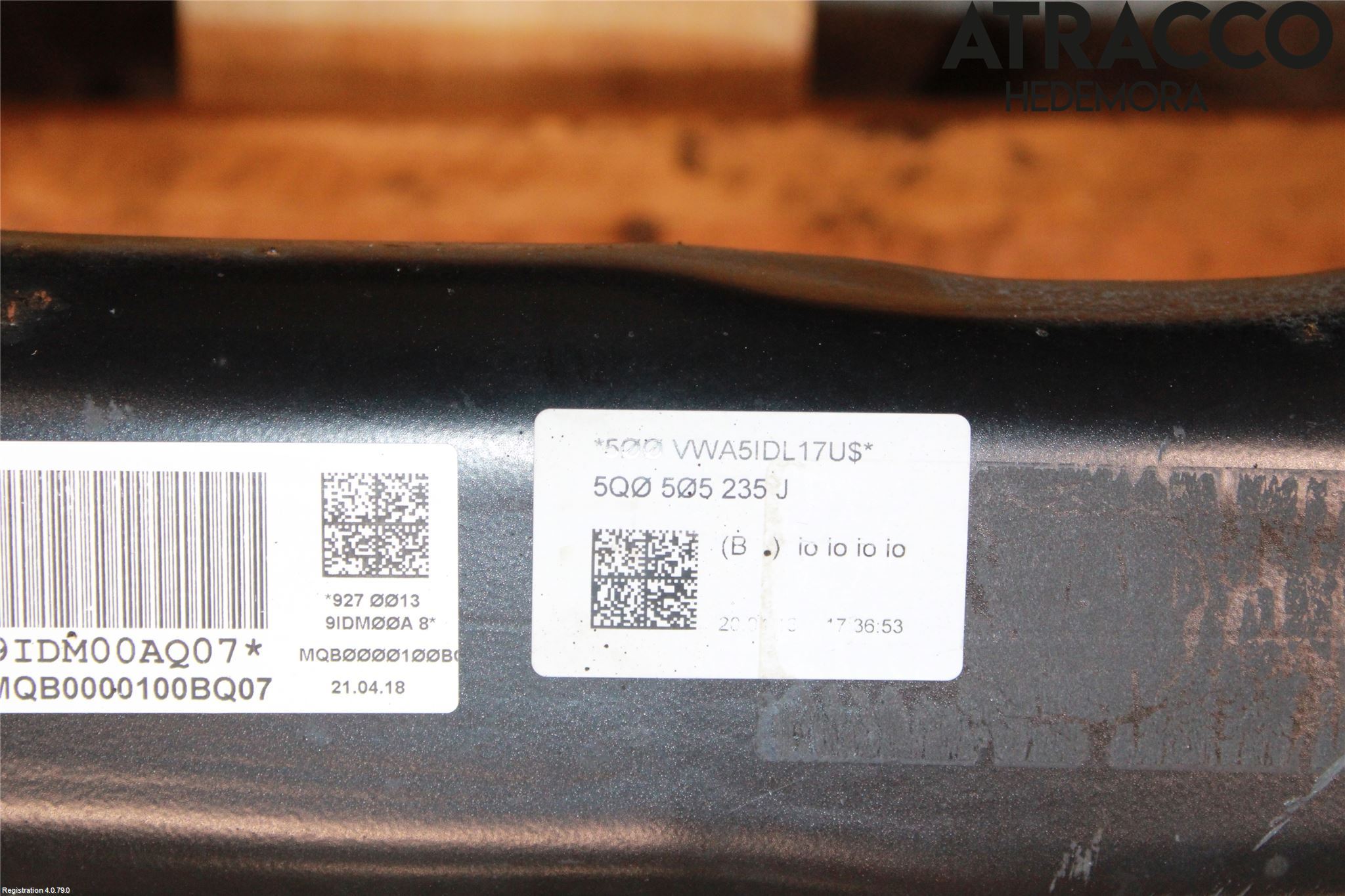Volkswagen VW TIGUAN 16-24 Bakaksel Feste Travers-Ramme