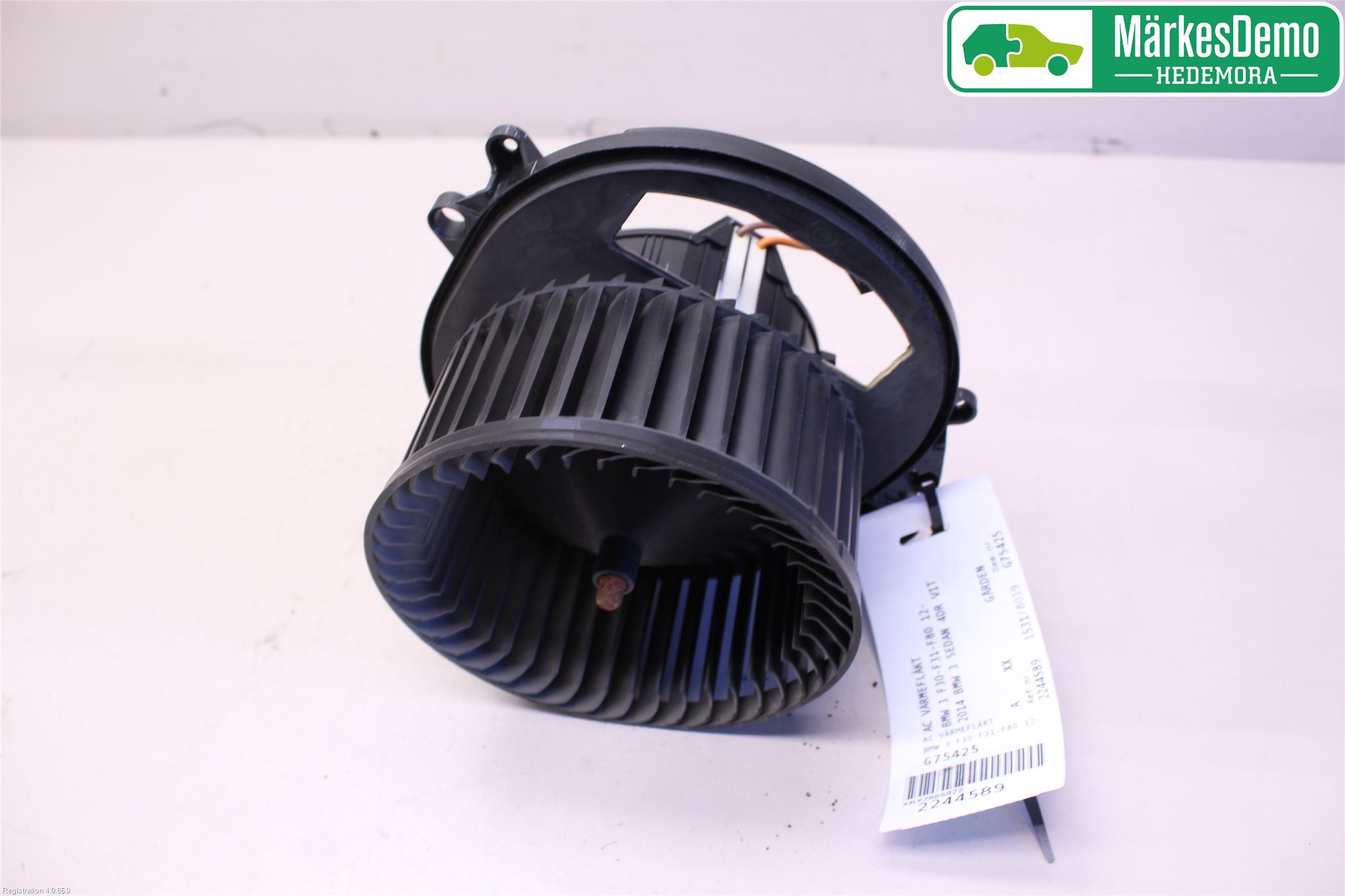 BMW 3 F30/F31/F80 12-19 Varme Ac Varmeapparatvifte