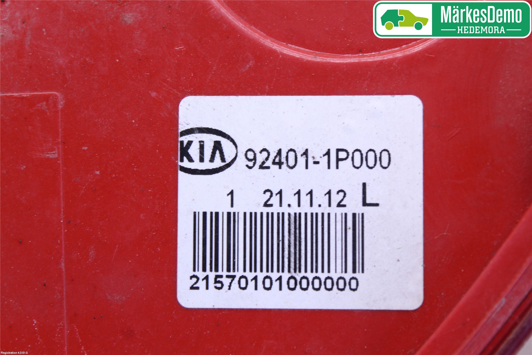 Kia VENGA 10-19 Baklykt Venstre