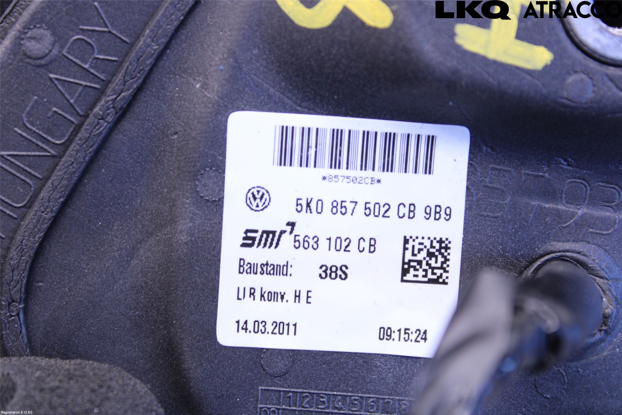 Volkswagen VW GOLF VI 09-13 Speil H M-El Justering