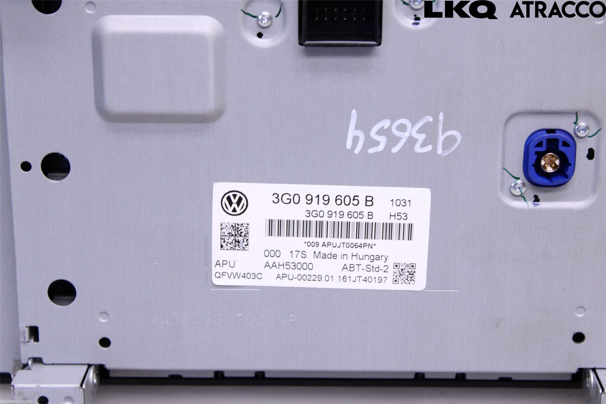 Volkswagen VW PASSAT 15-19 Stereo Radio Med Cd