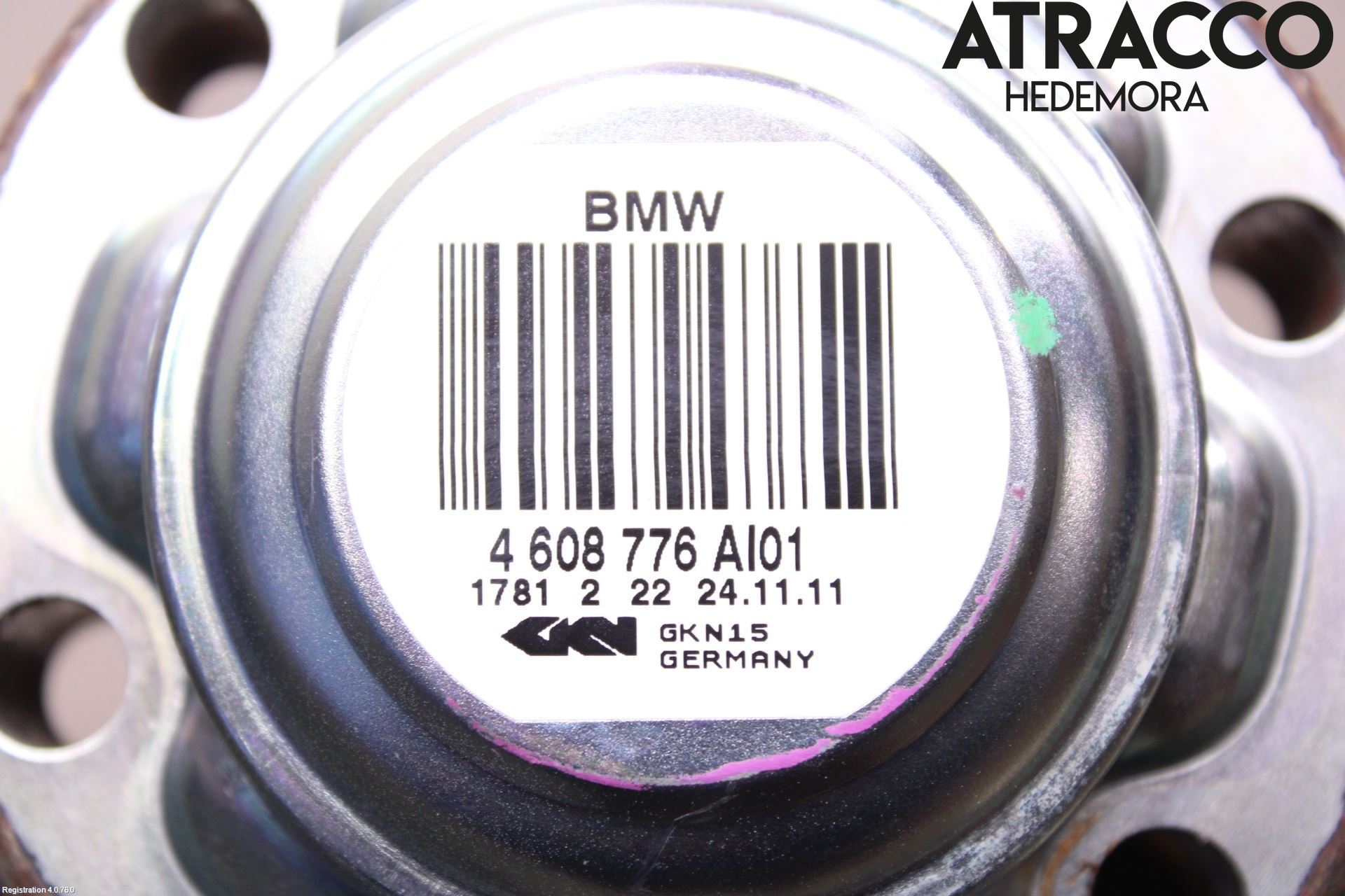 BMW X1 E84 10-15 Drivaksel Bak Kompl Høyre