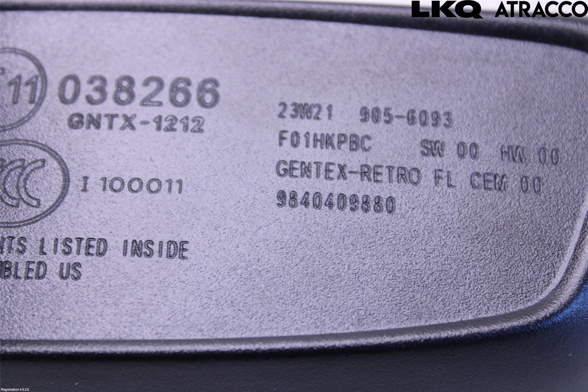 Peugeot 2008/E-2008 20- Speil Innvendig El