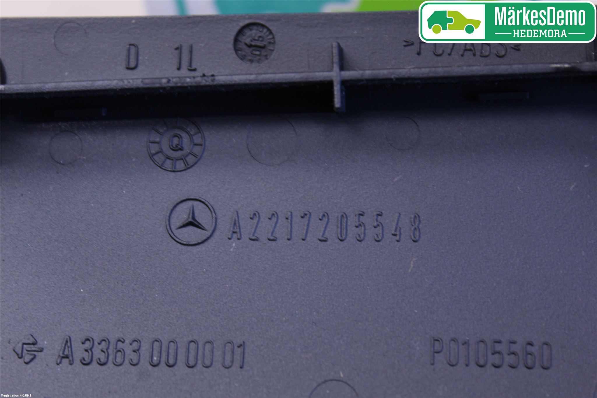 Mercedes-Benz MB S-KLASS (W221) 05-13 Innr Dørhandtak V Indre