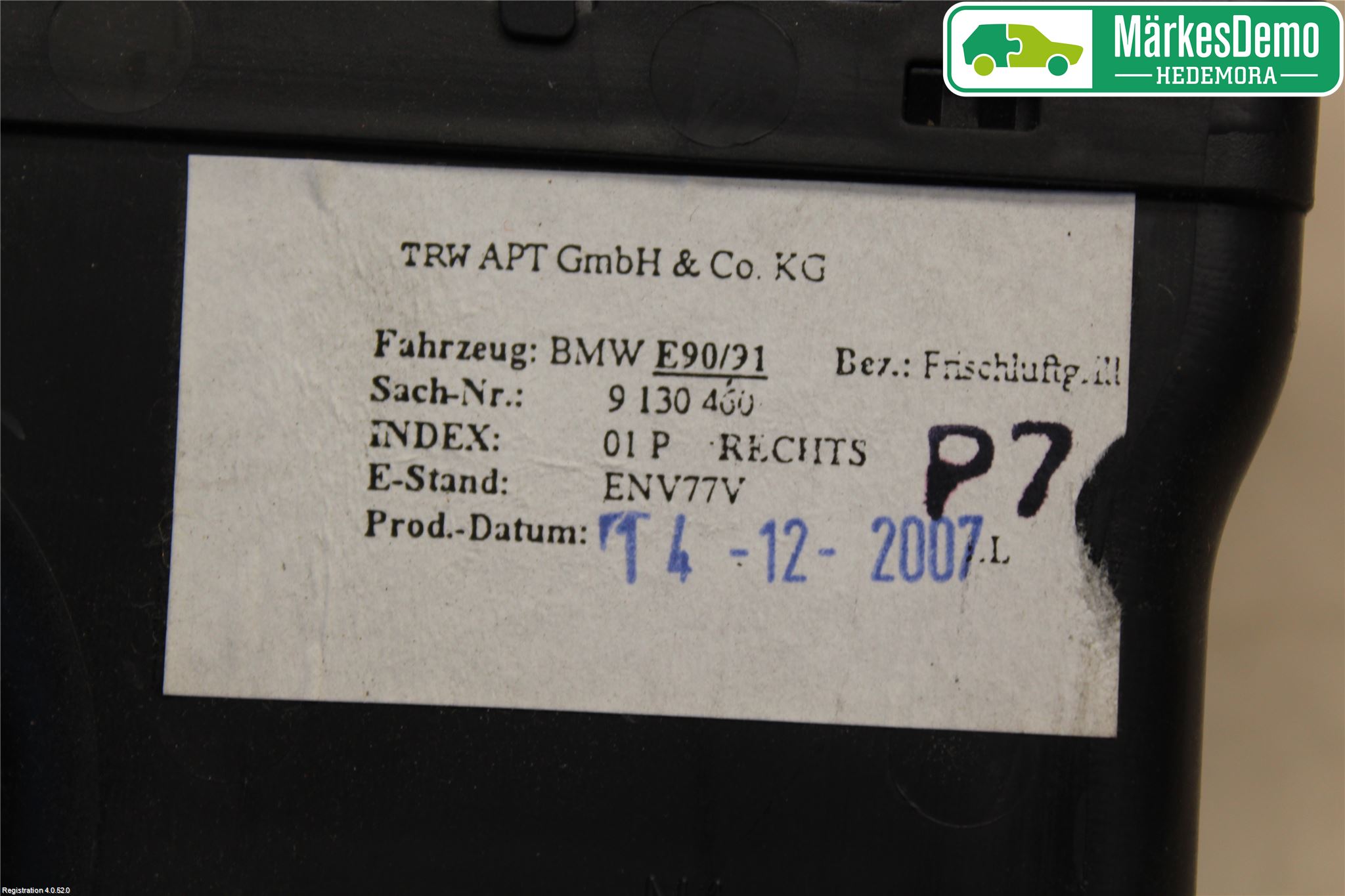BMW 3 E90/91 SED/TOU 05-12 Dashbord Kanal - Dyse