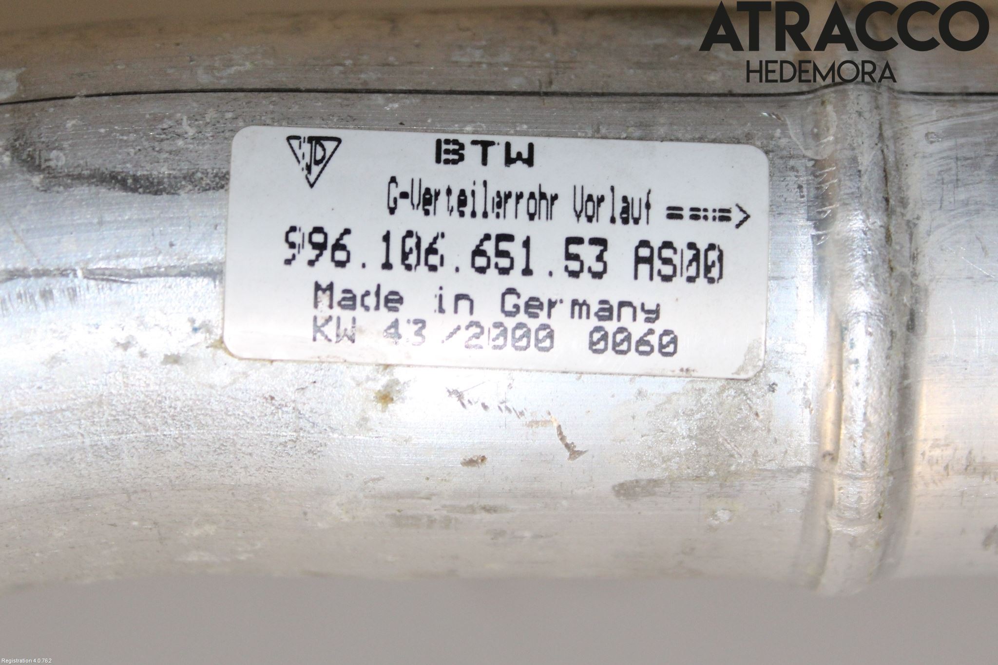 Porsche 911 64- Kjøleslange Fordelingsrør