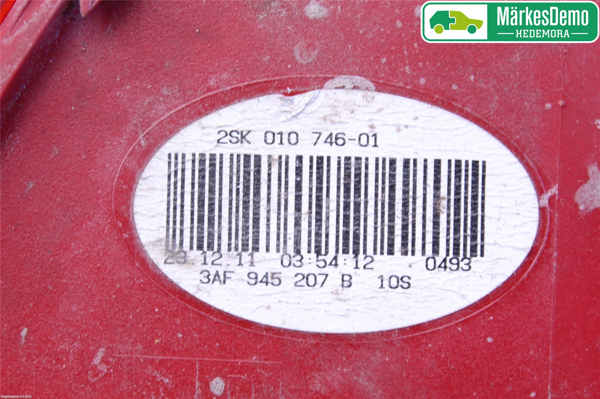 Volkswagen VW PASSAT 11-14 Baklykt Venstre