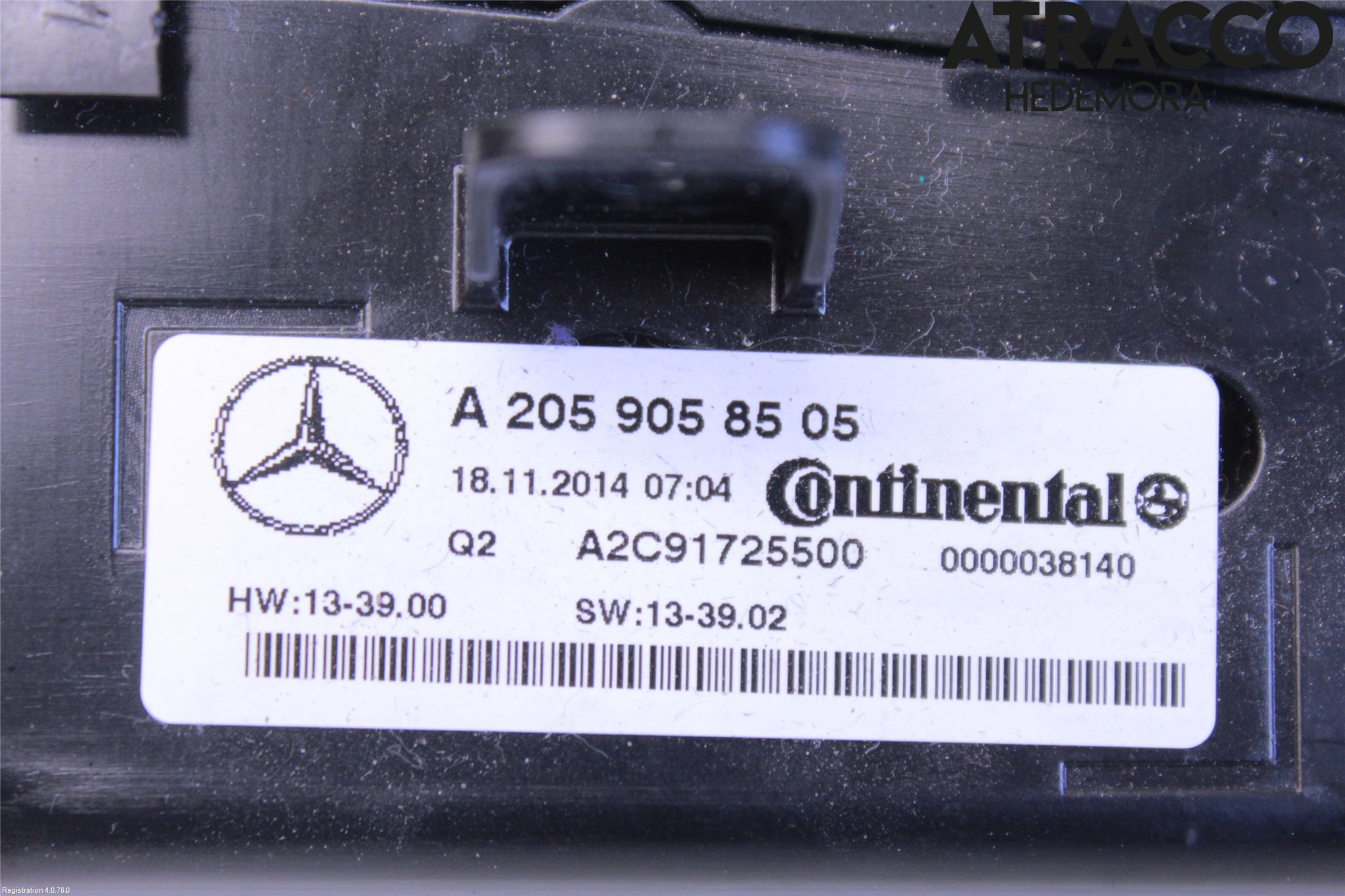 Mercedes-Benz MB C-KLASS (W205) 14-21 Varme Ac Betjening-Display