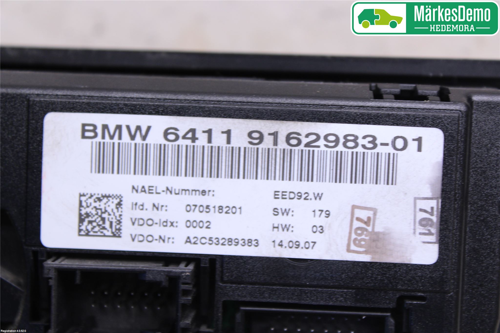 BMW 3 E90/91 SED/TOU 05-12 Varme Ac Betjening-Display