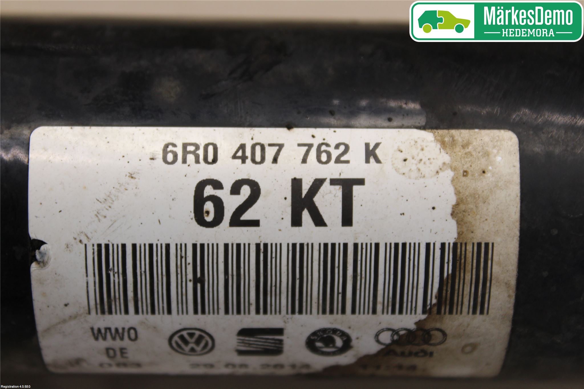 Skoda RAPID Drivaksel Foran Kompl Høyre