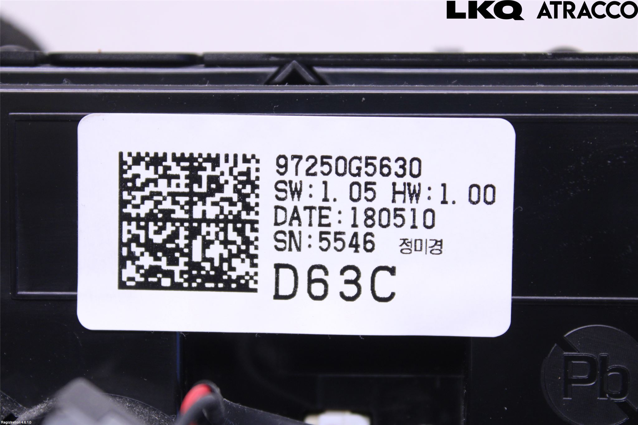 Kia NIRO (DE) 17-22 Varme Ac Betjening-Display