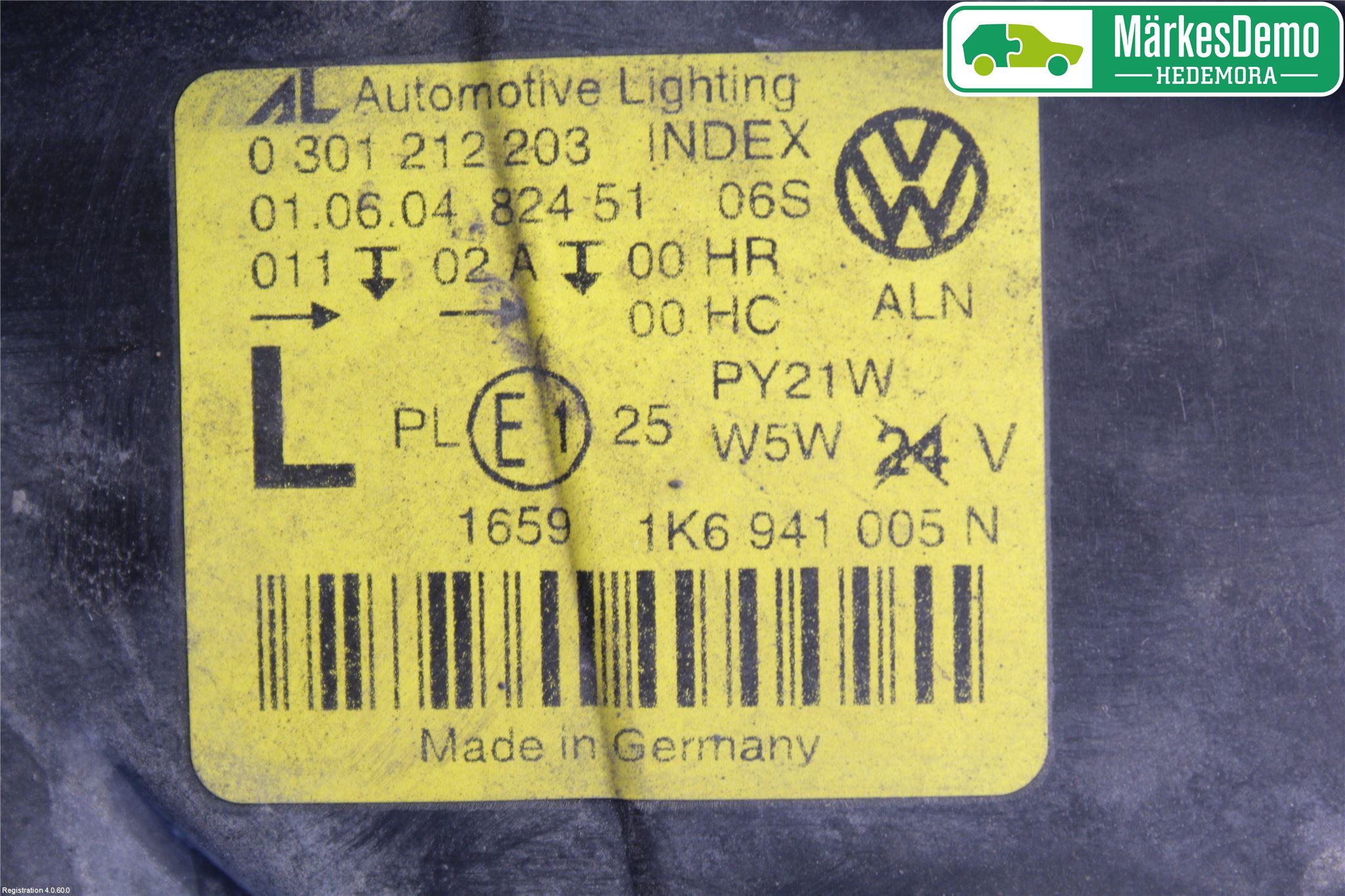 Volkswagen VW GOLF V 04-09 Frontlykt Venstre