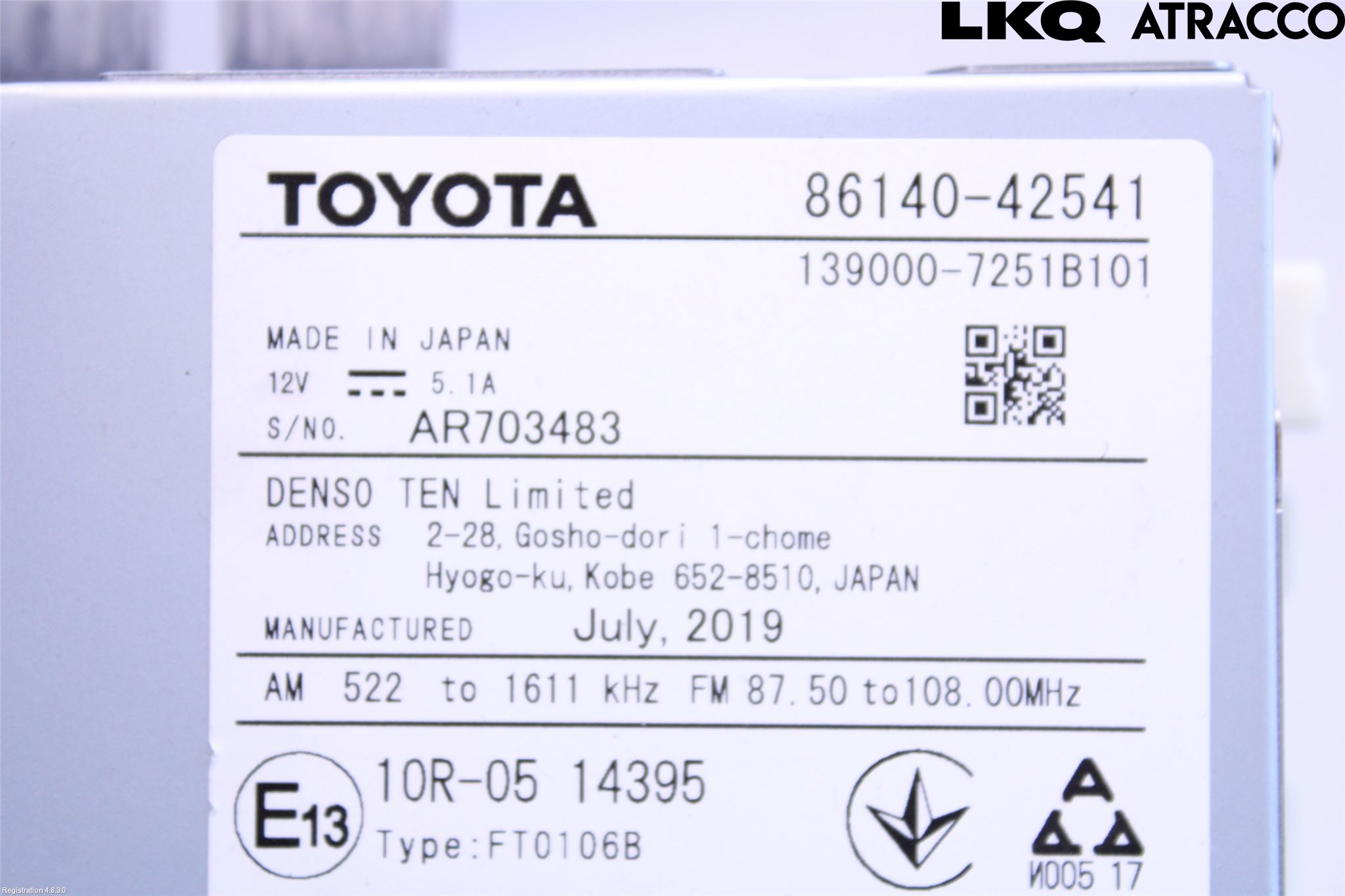 Toyota RAV4 19- Stereo Radio Med Cd
