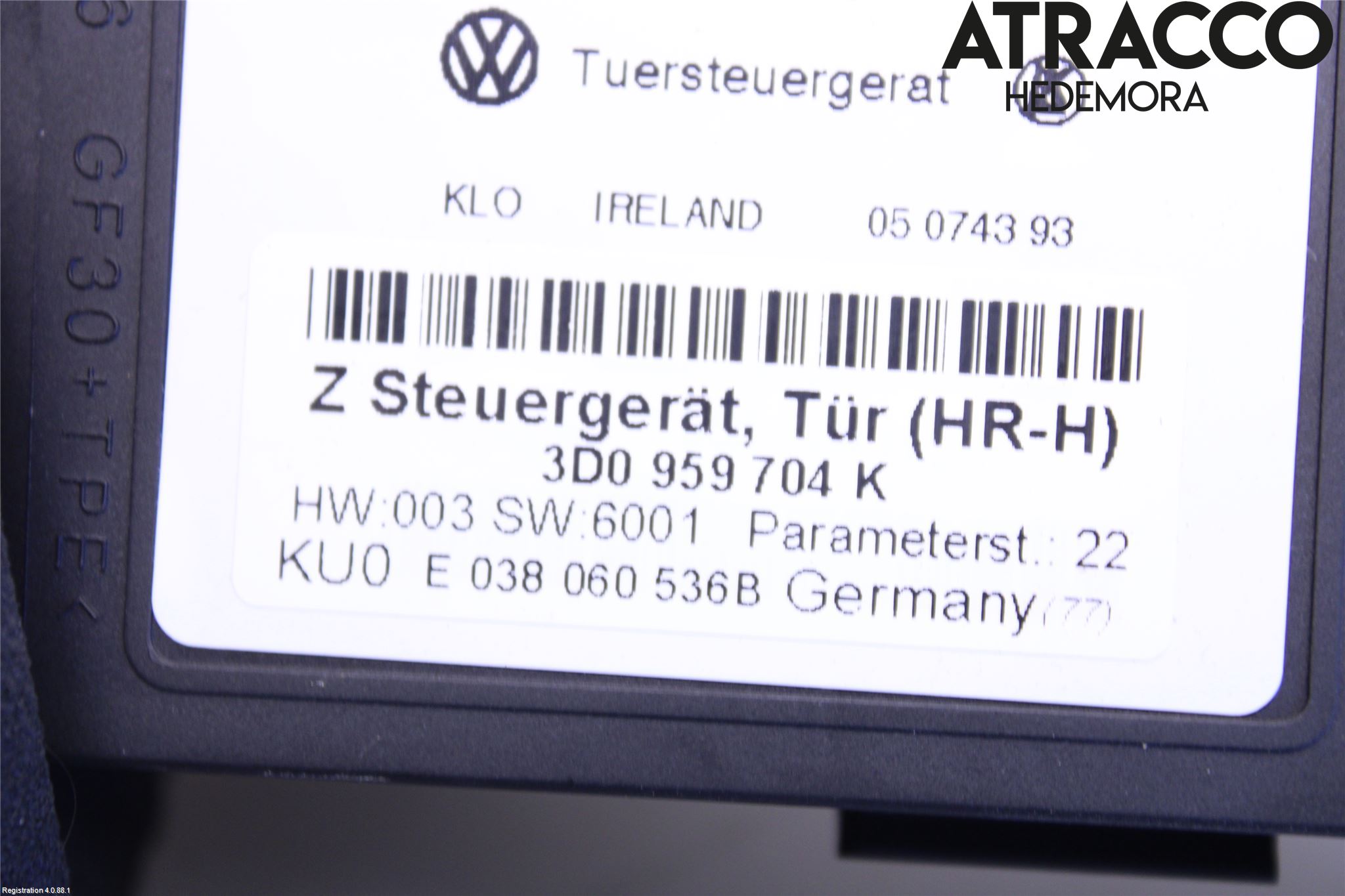 Volkswagen VW PHAETON Vindusheismotor
