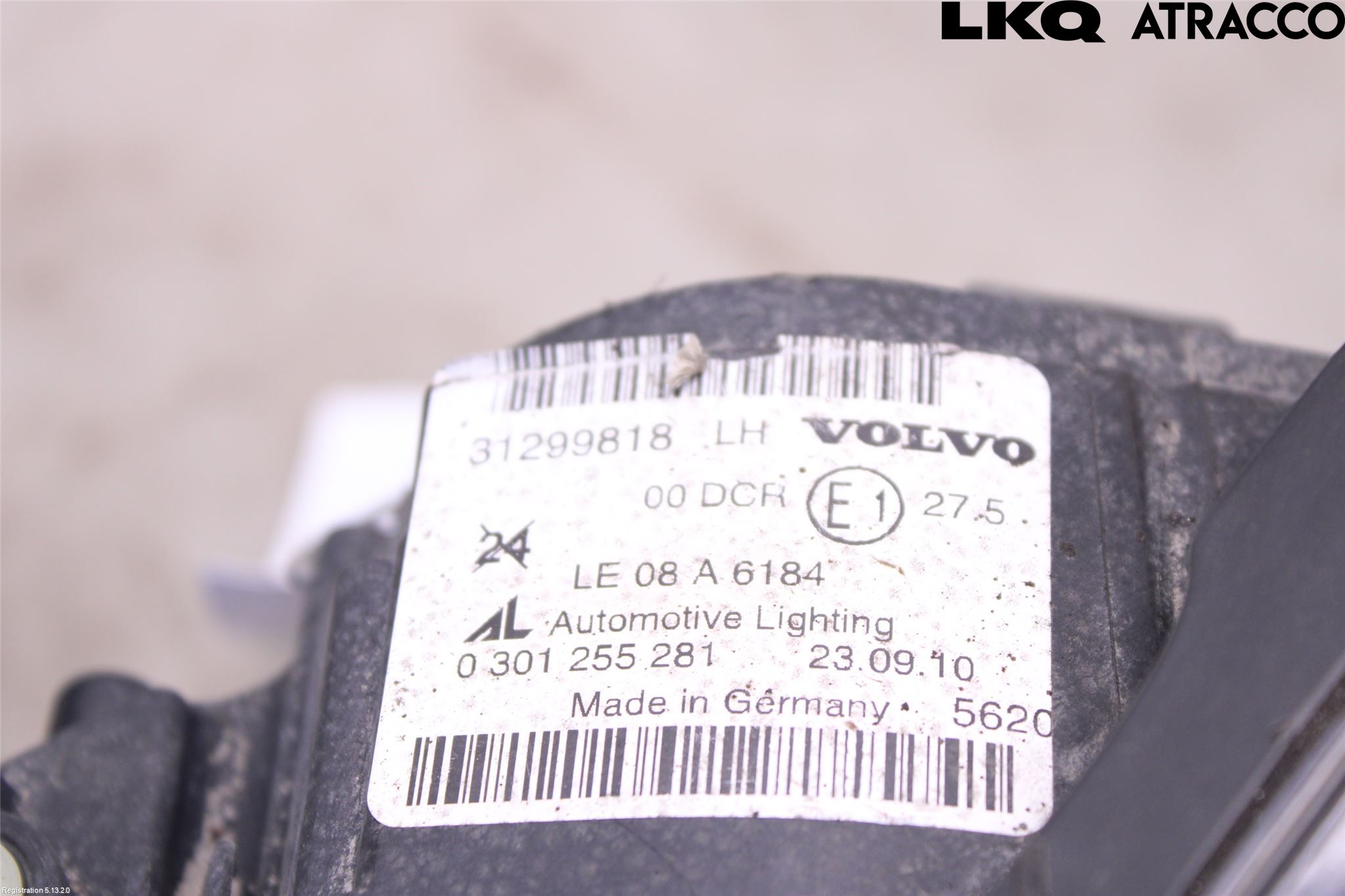 Volvo C30 10-13 Frontlykt Venstre