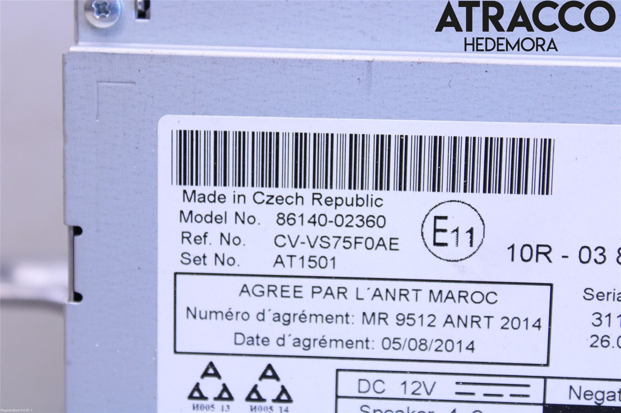 Toyota AURIS 13-19 Stereo Radio Med Cd
