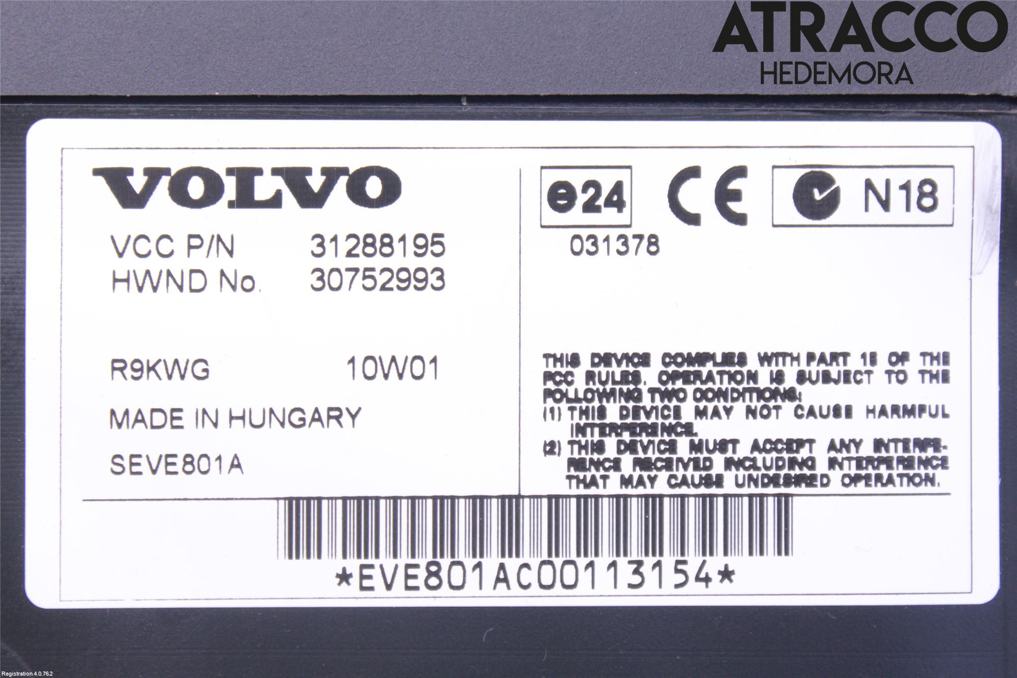 Volvo XC60 09-13 Innr Høyttaler