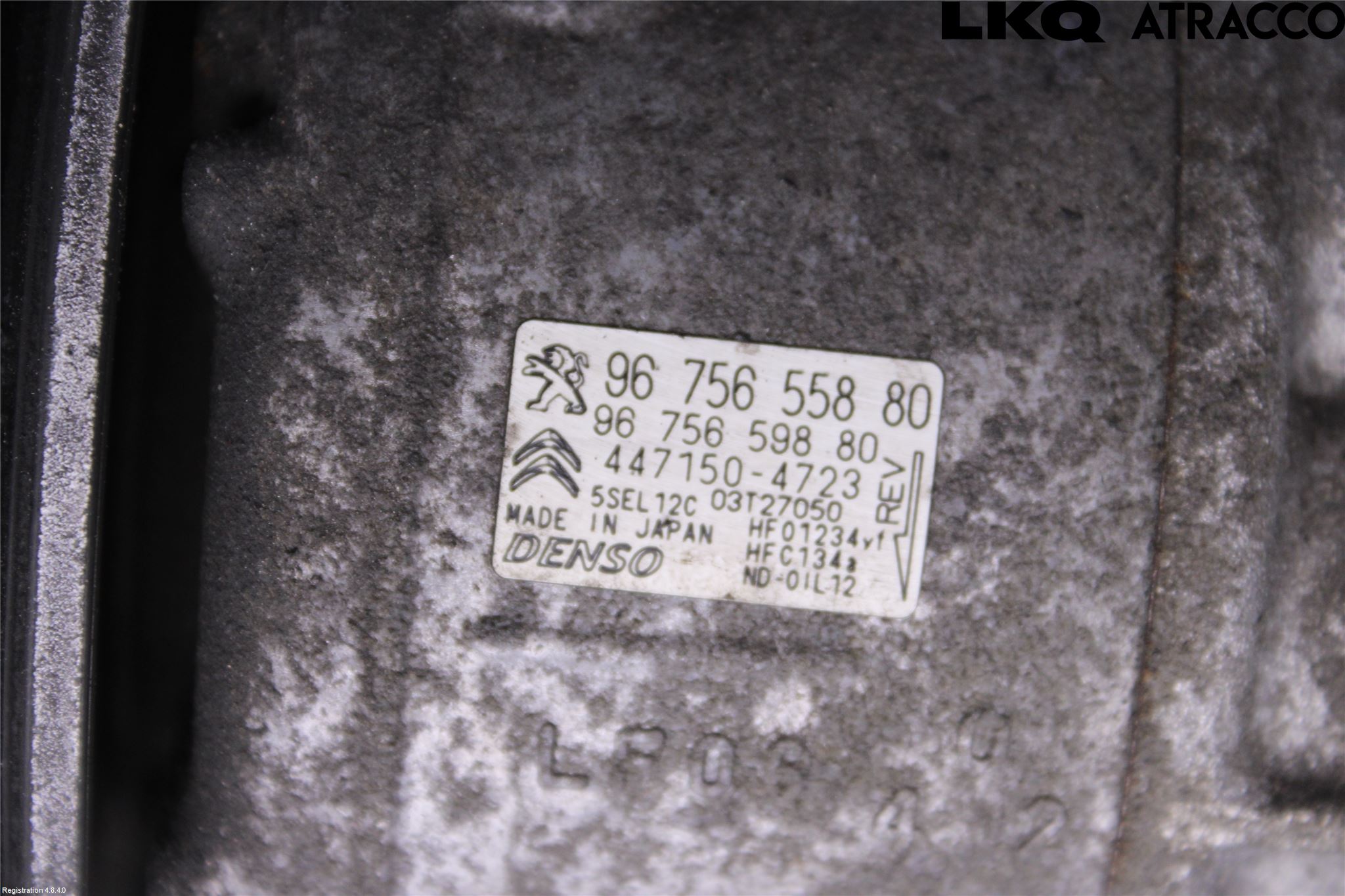 Citroen C4 PICASSO 14-18 Varme Ac Kompressor