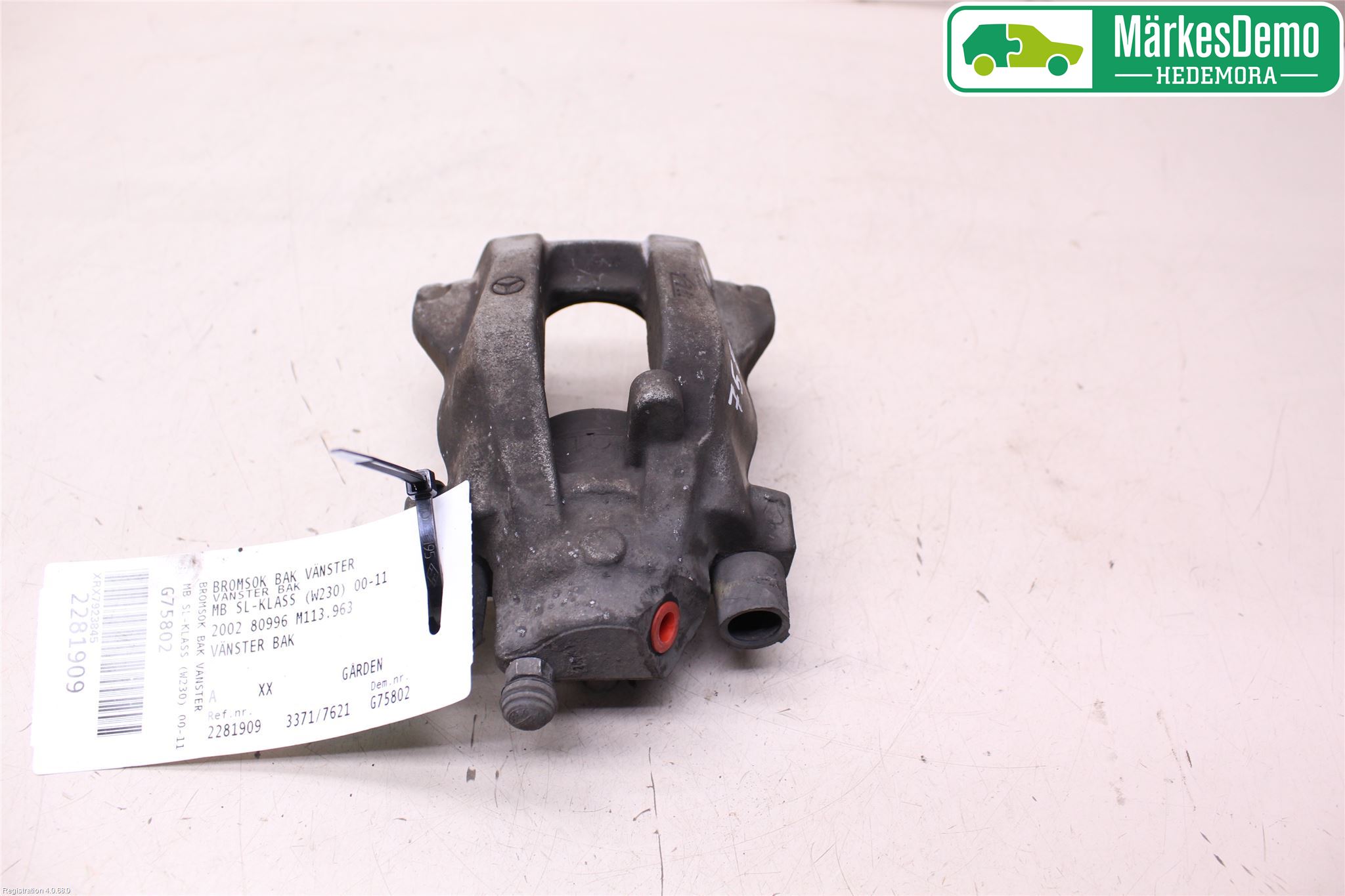 Mercedes-Benz MB SL-KLASS (R230) 00-11 Bremsecaliper Bak Venstre