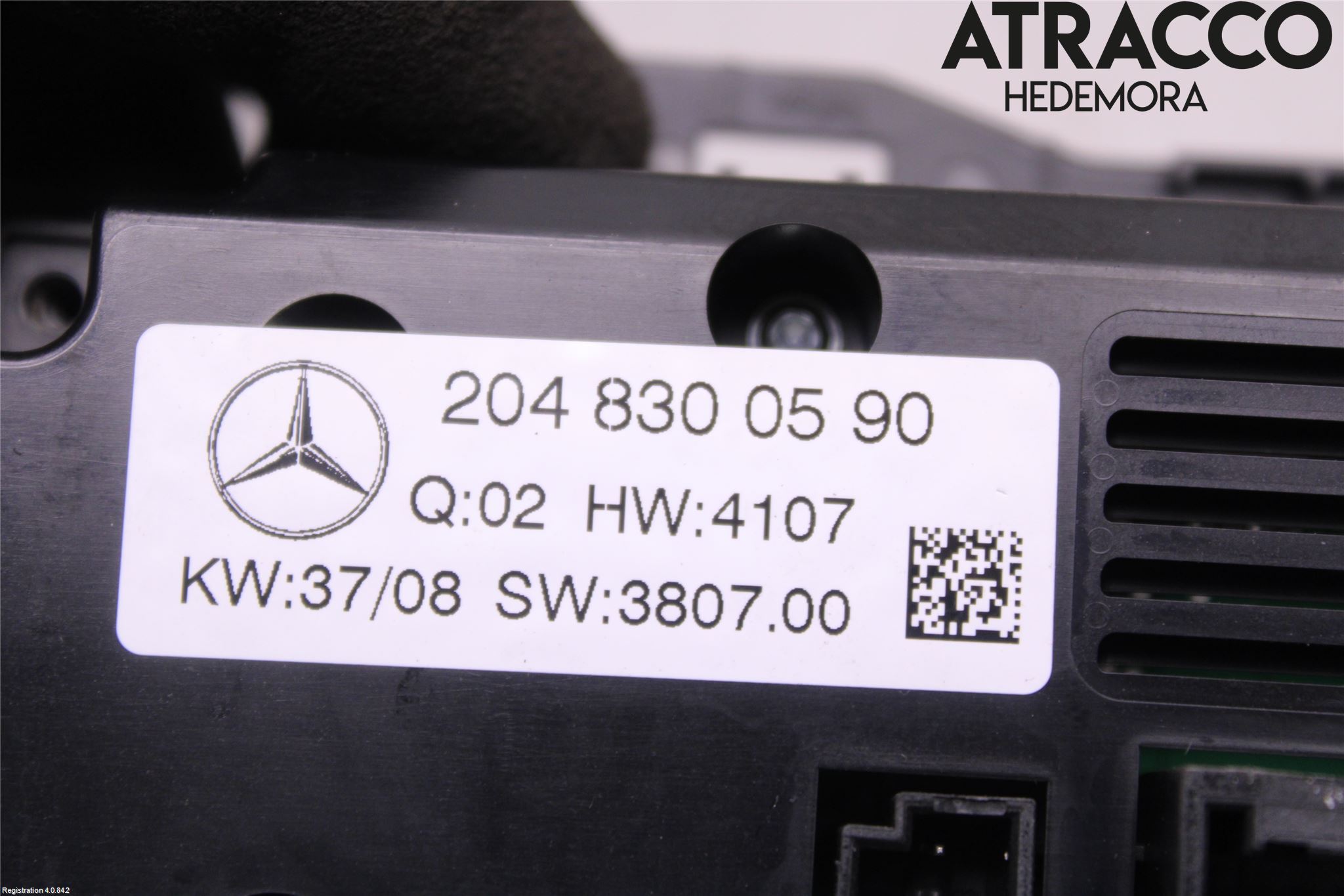 Mercedes-Benz MB GLK-KLASS (X204) 08-16 Varme Ac Betjening-Display