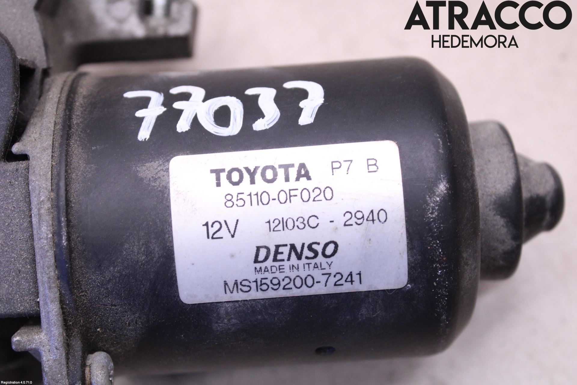 Toyota COROLLA VERSO 08-09 Viskermotor Frontrute