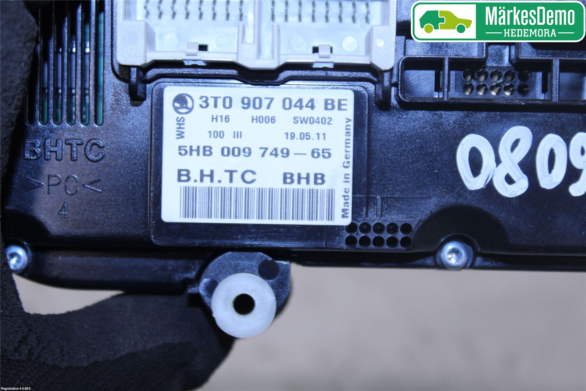 Skoda SUPERB 09-15 Varme Ac Betjening-Display