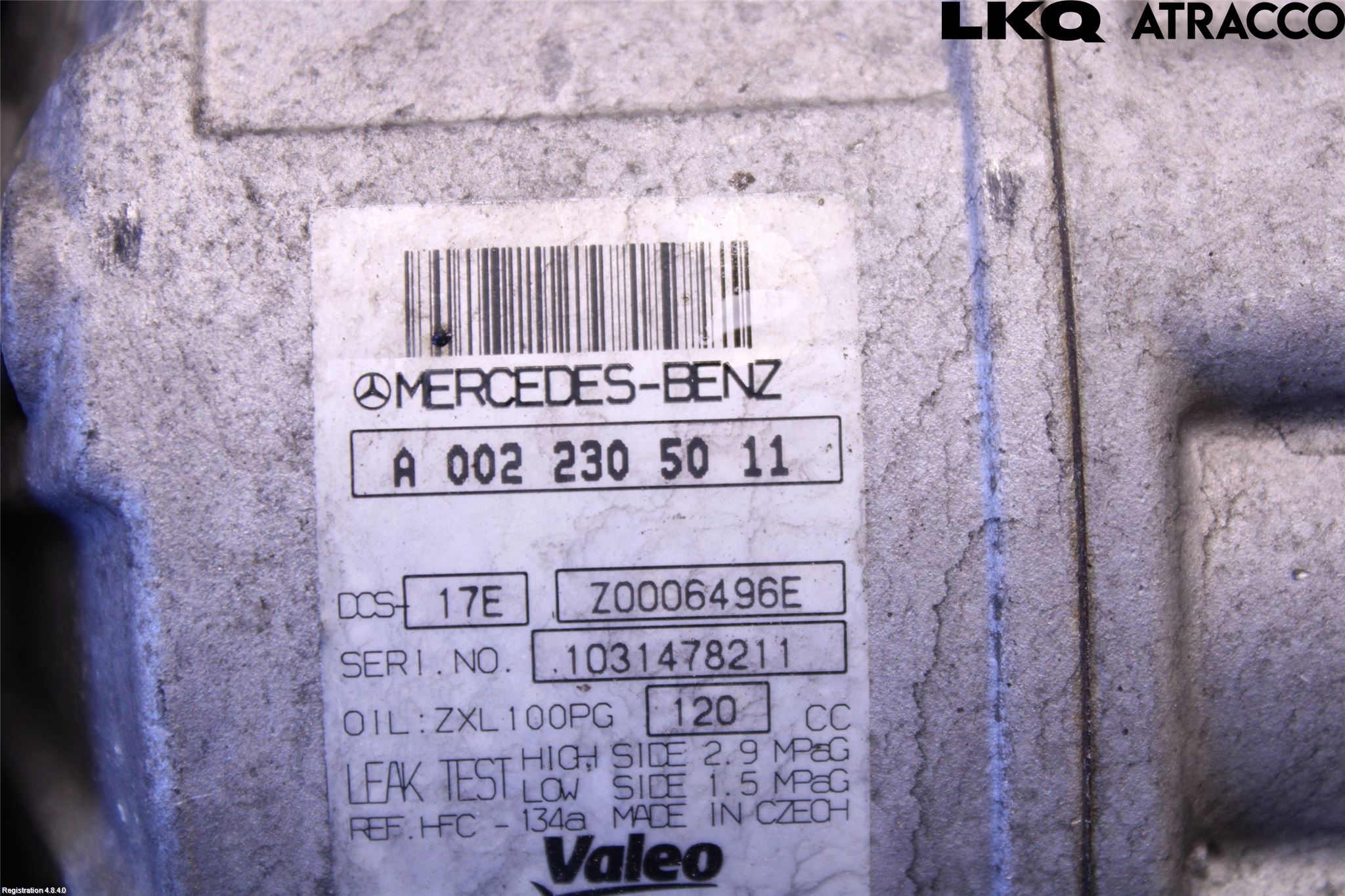 Mercedes-Benz MB GLK-KLASS (X204) 08-16 Varme Ac Kompressor