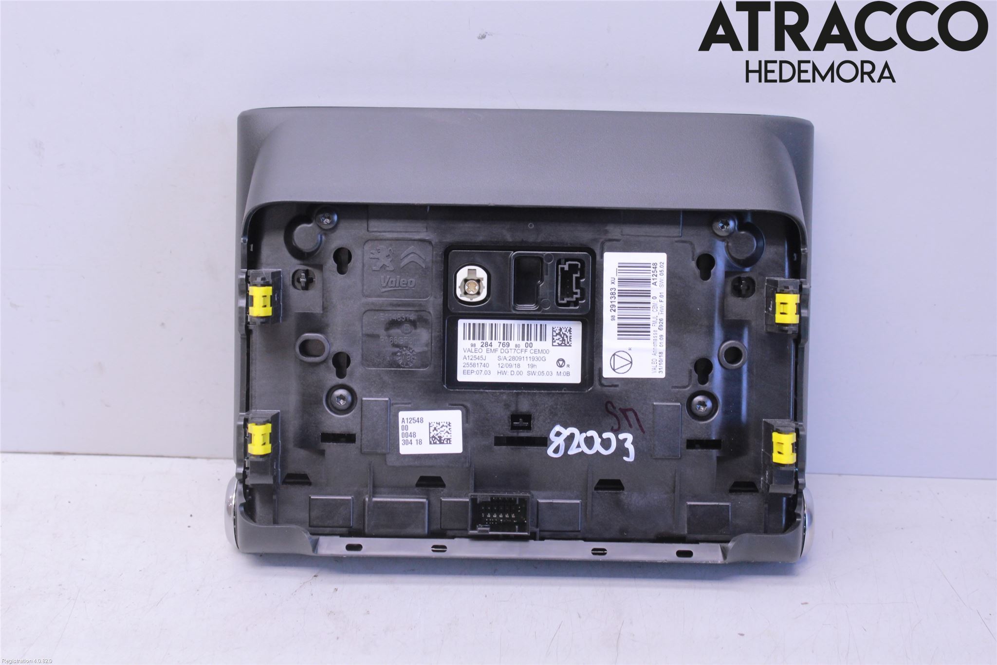 Citroen COTROEN C3 17-24 Instr Skjerm Dvd-Gps-Ac-Tlf