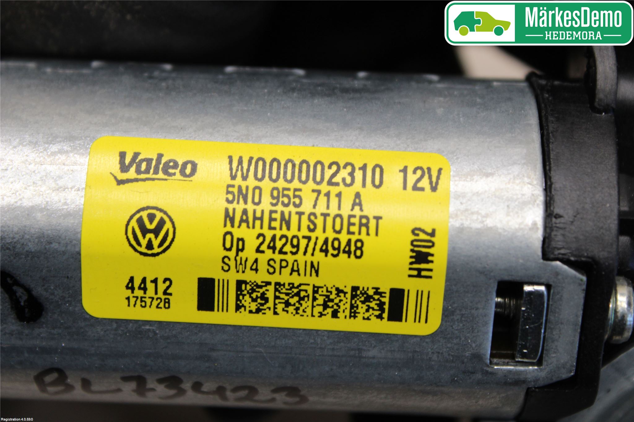 Volkswagen VW TIGUAN 07-16 Viskermotor Bakluke