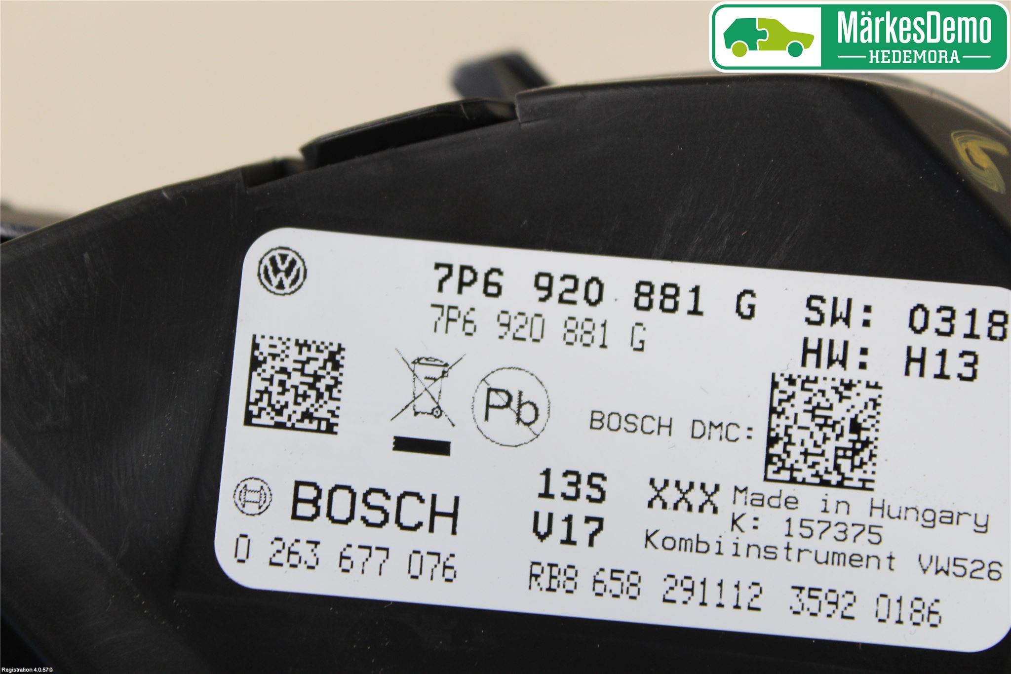 Volkswagen VW TOUAREG 7P 11-18 Instr Kombinert